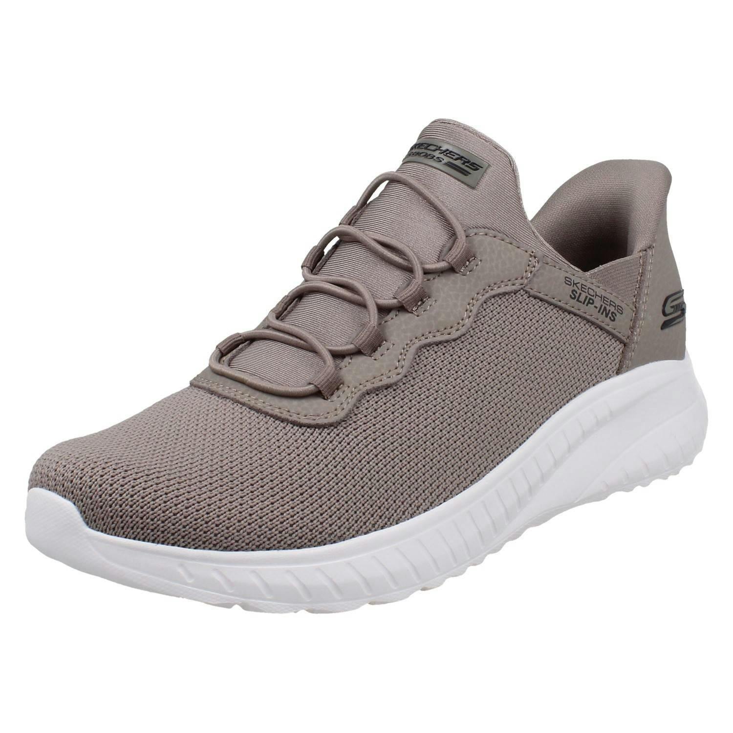 Skechers Women's Slip-Ins Bobs Squad Chaos Daily Inspiration 117500 - Taupe - Uk 9