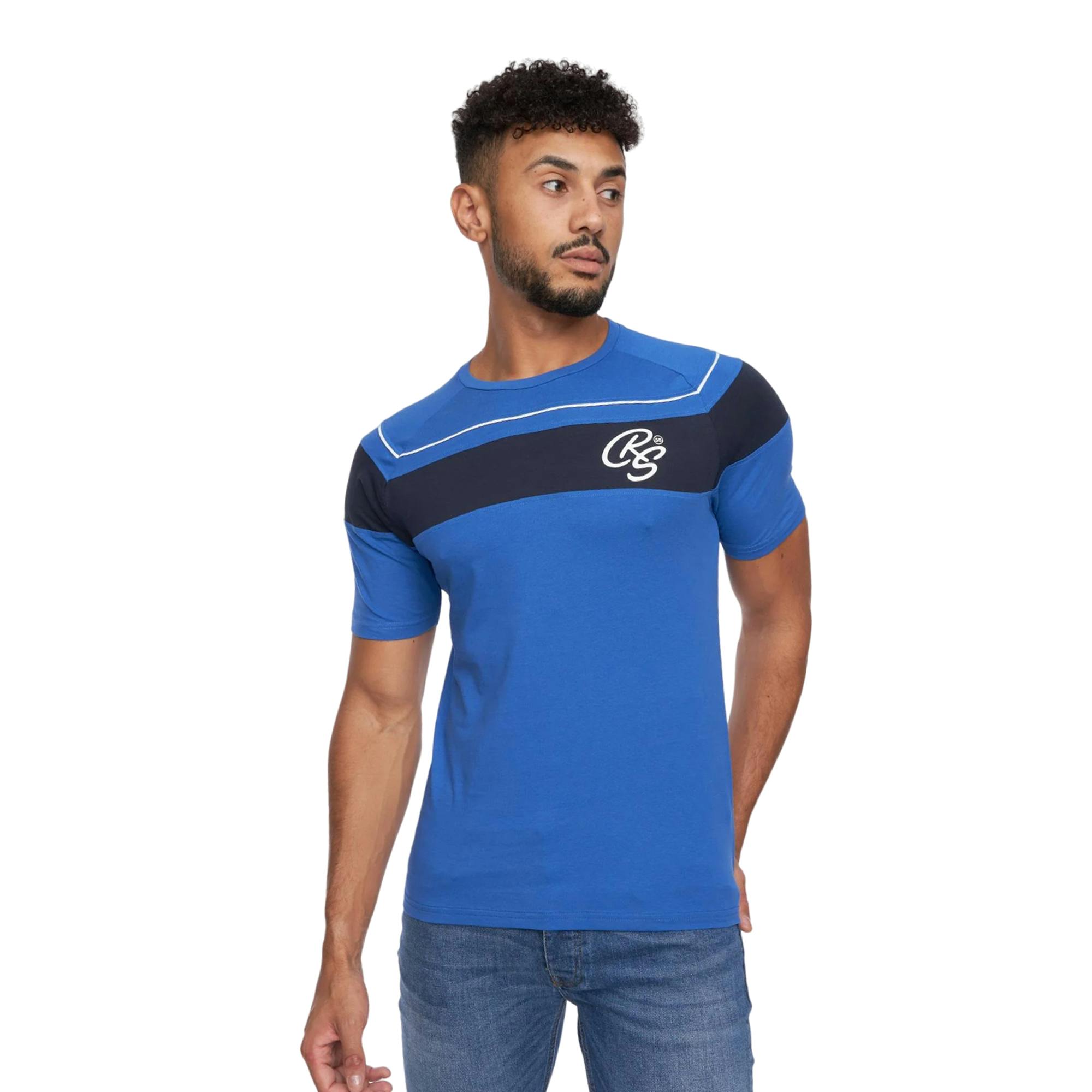 Crosshatch Men's Blue Craftore T-Shirt - S