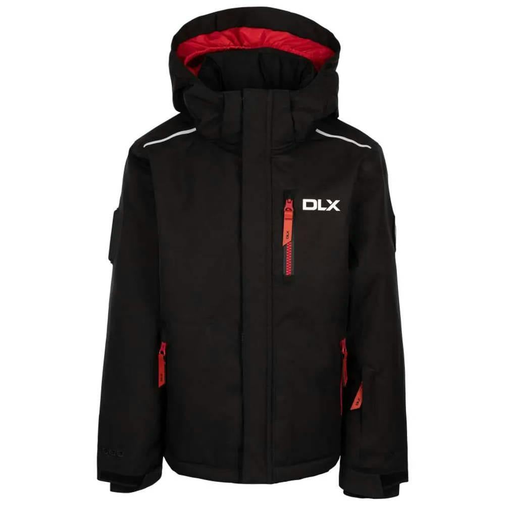 Trespass Black Childrens/Kids Gordy Dlx Ski Jacket - 9-10 Years - 95% Polyester/5% Pu