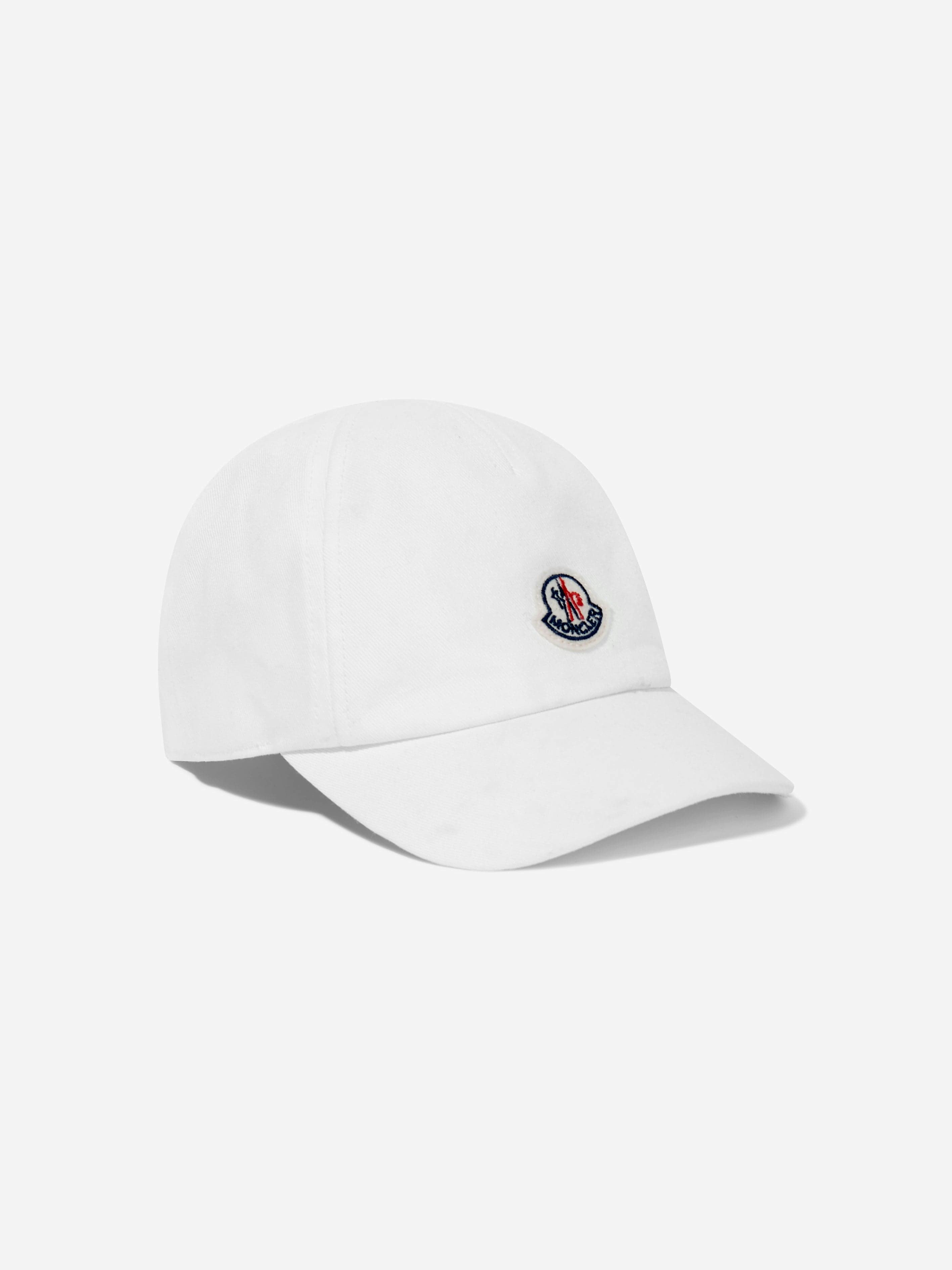 Moncler Enfant Men's White Baby Boys Logo Cap In - Xxs (9-12 Mths)
