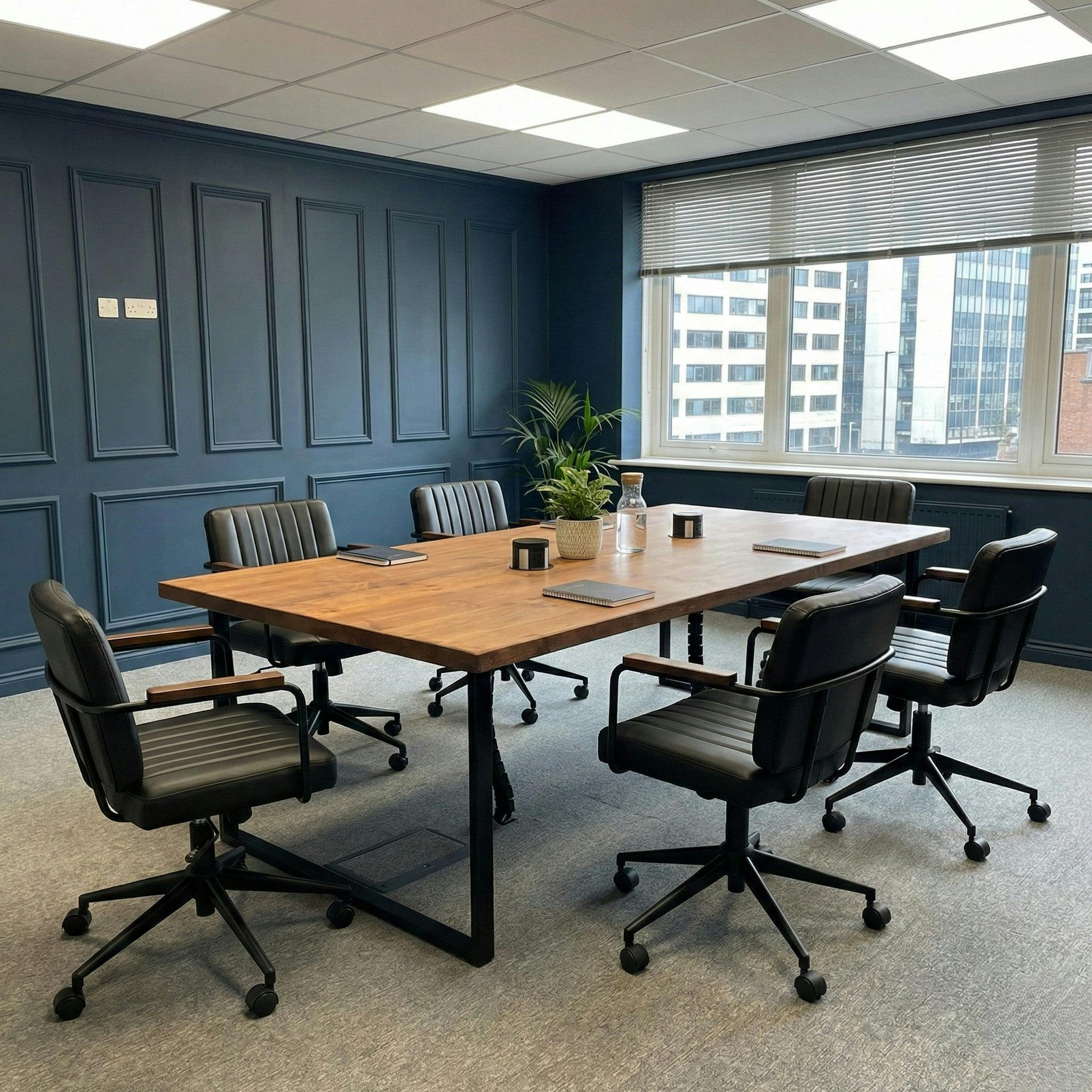 Trl Furniture Grain Sleek & Slender Rustic Conference Table - 280X120cm - 280 - 120
