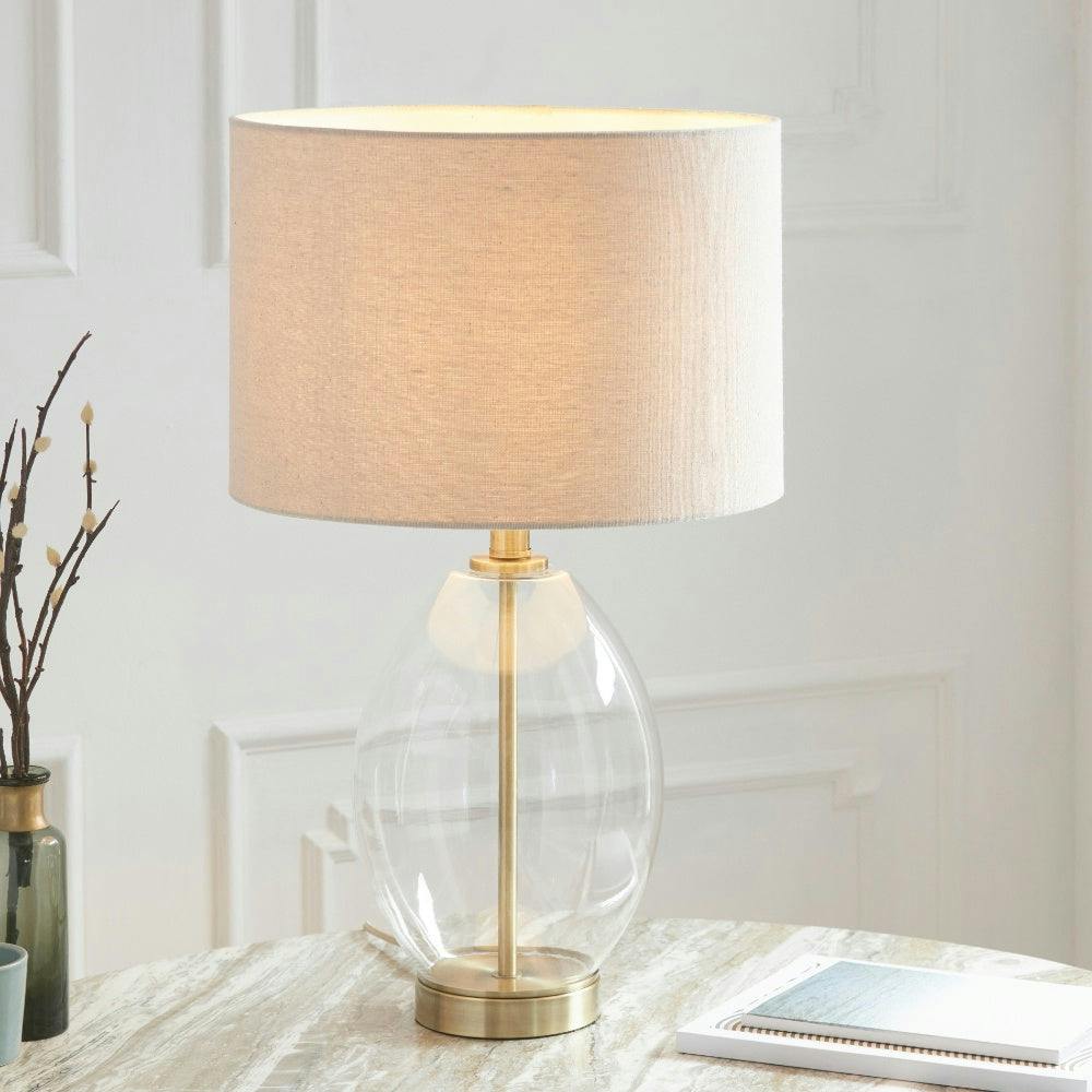 Rackhams Light East Antique Brass Table Lamp
