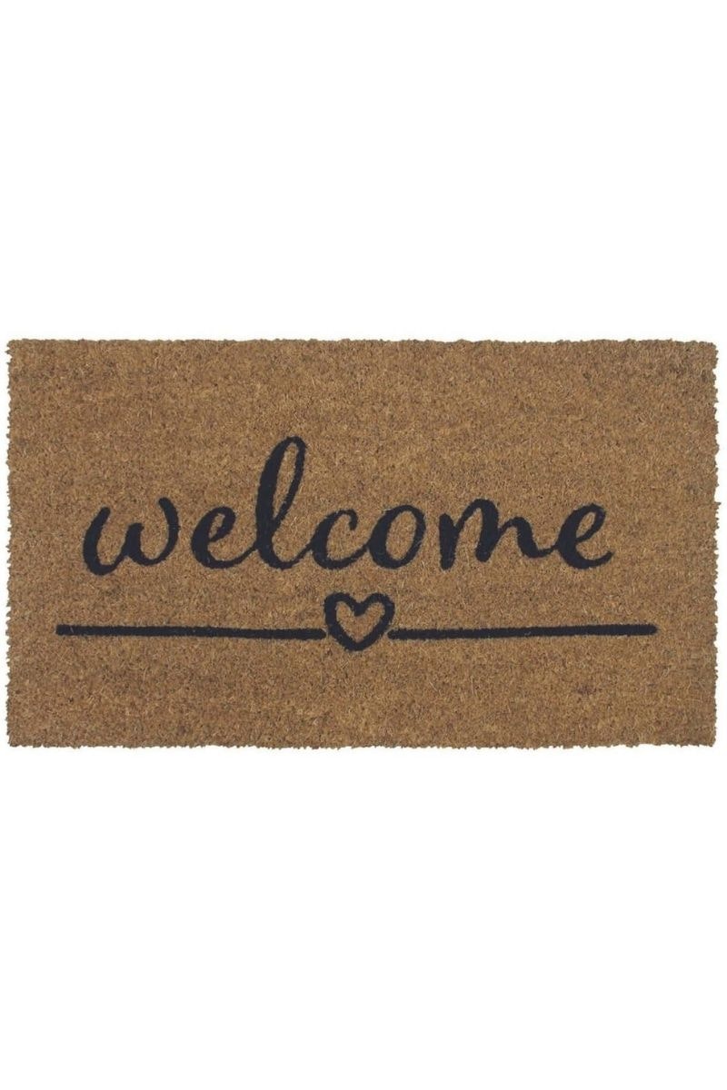 Rackhams Welcome Heart Coir Doormat Gainsborough 40X70 Cm