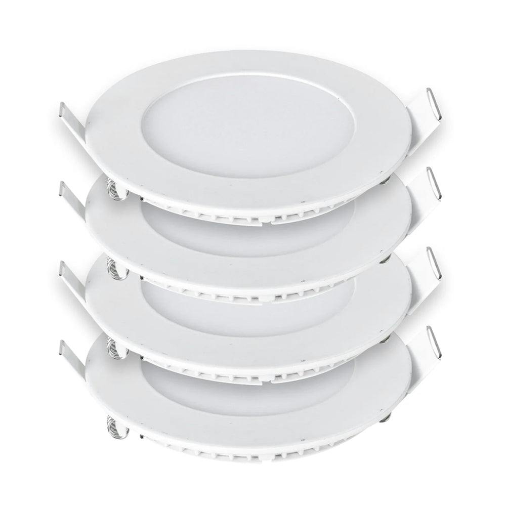 Ener-J 12W 4000K Led Panel Round Recessed Ceiling Downlight 4 Pack - Image 3