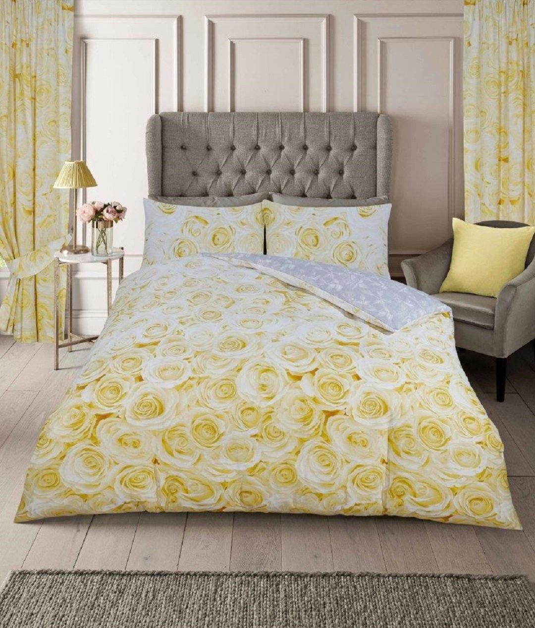 Rackhams Bellerose Duvet Cover And Pillowcase Set - Ochre - Single (135Cm X 200Cm)