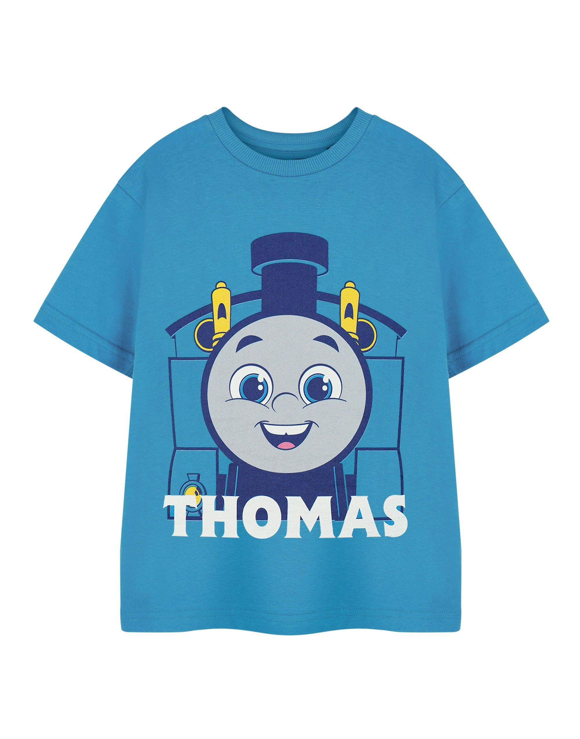 Vanilla Underground Boys Blue Thomas And Friends Character Short Sleeved T-Shirt - 3-4 Years