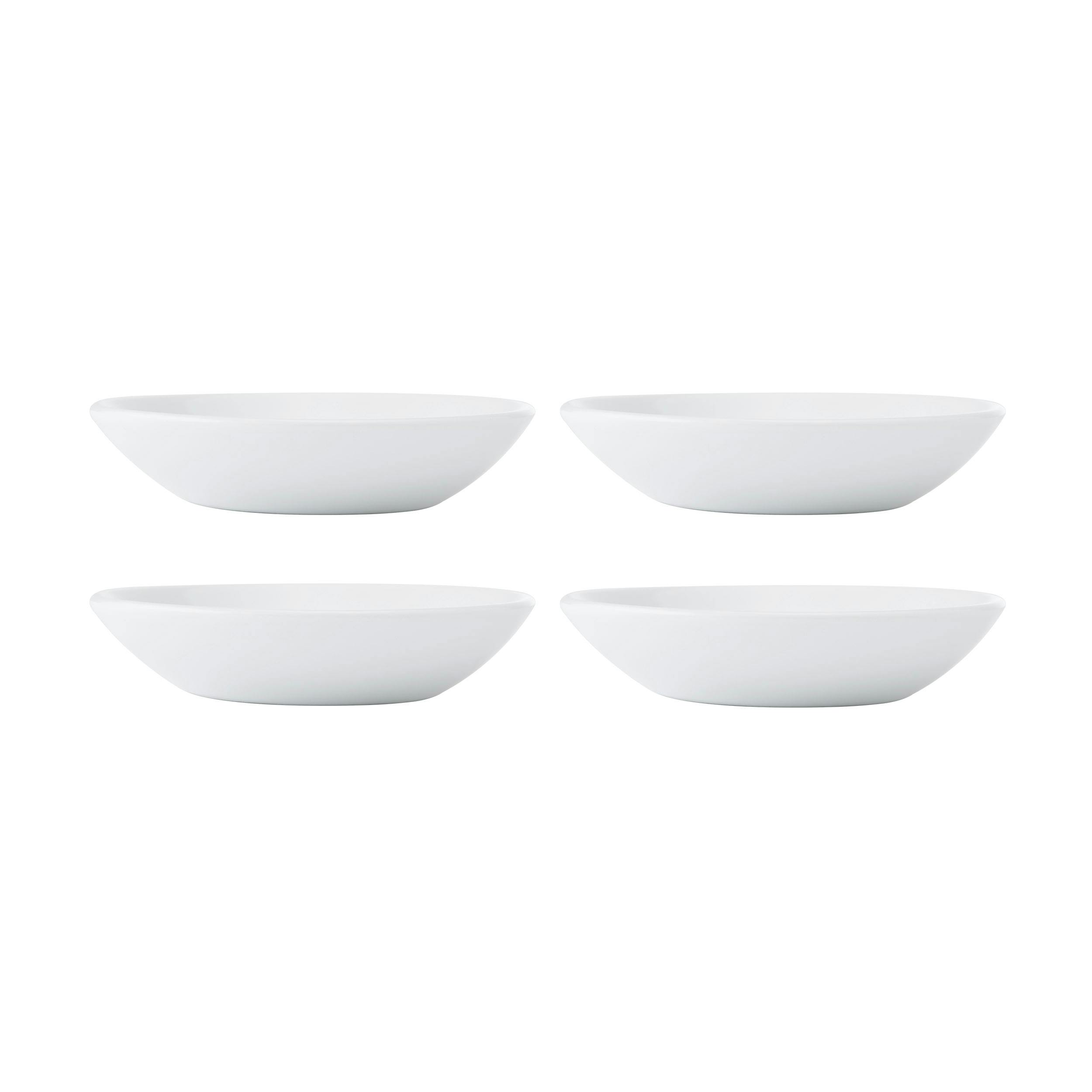 Rackhams White Chalk Porcelain Dip Bowls, Set Of 4, 9Cm - Porcelain - Dipping Bowls