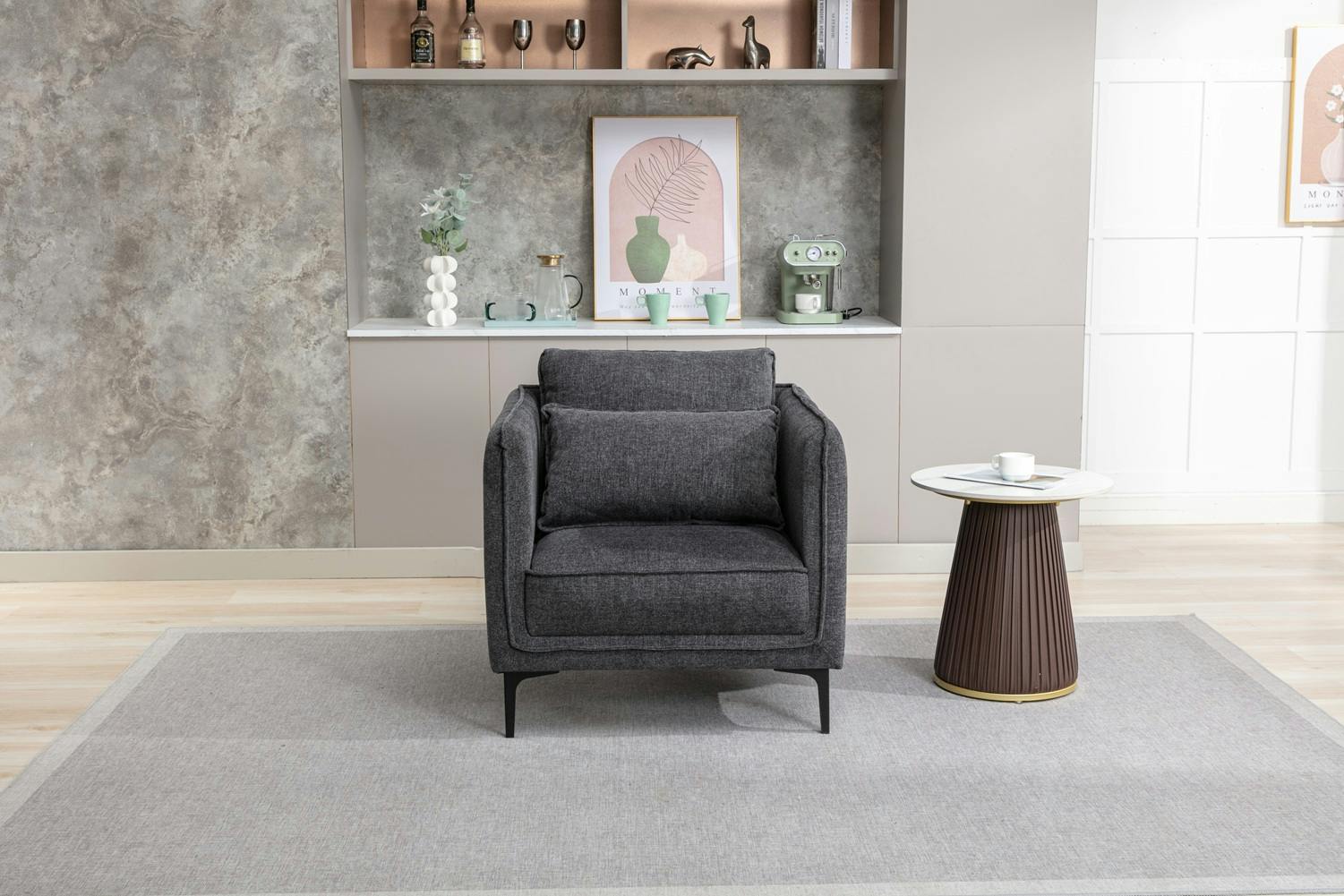 Dark/Grey Holbrooks Armchair