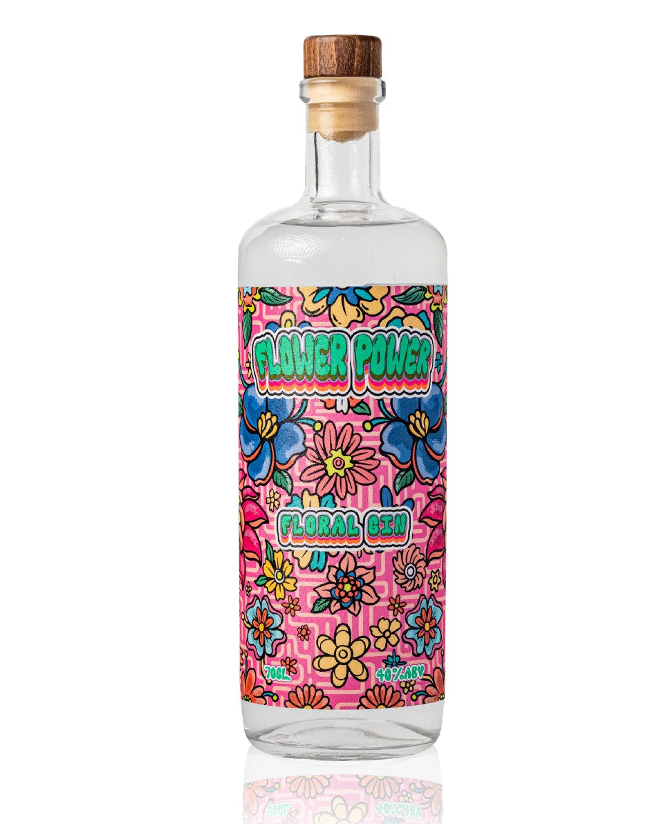 The Custom Spirit Co. Lavender/Light Flower Power Gin - 70Cl
