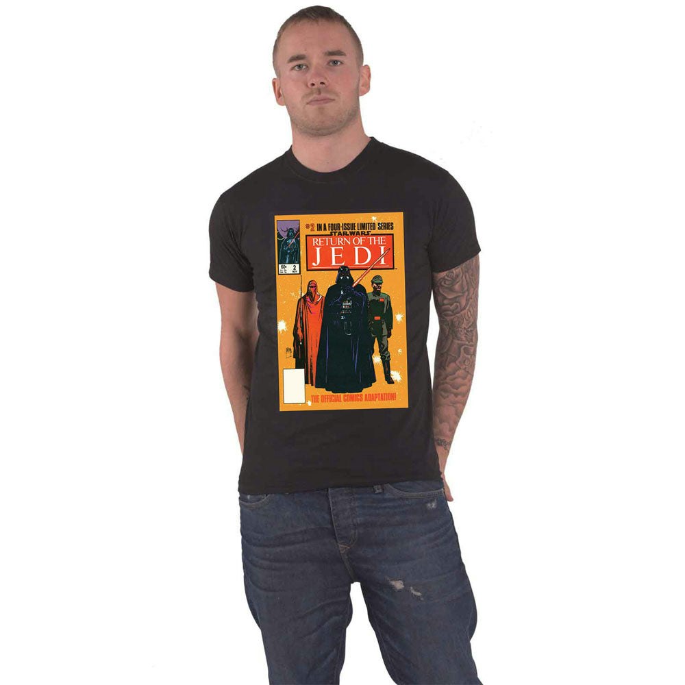 Paradiso Clothing Unisex Black Star Wars Return Of The Jedi Comic Cover T Shirt - L