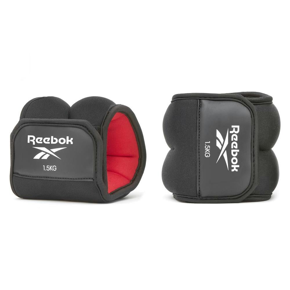 Reebok Black/Red Ankle Weights - 1.5Kg
