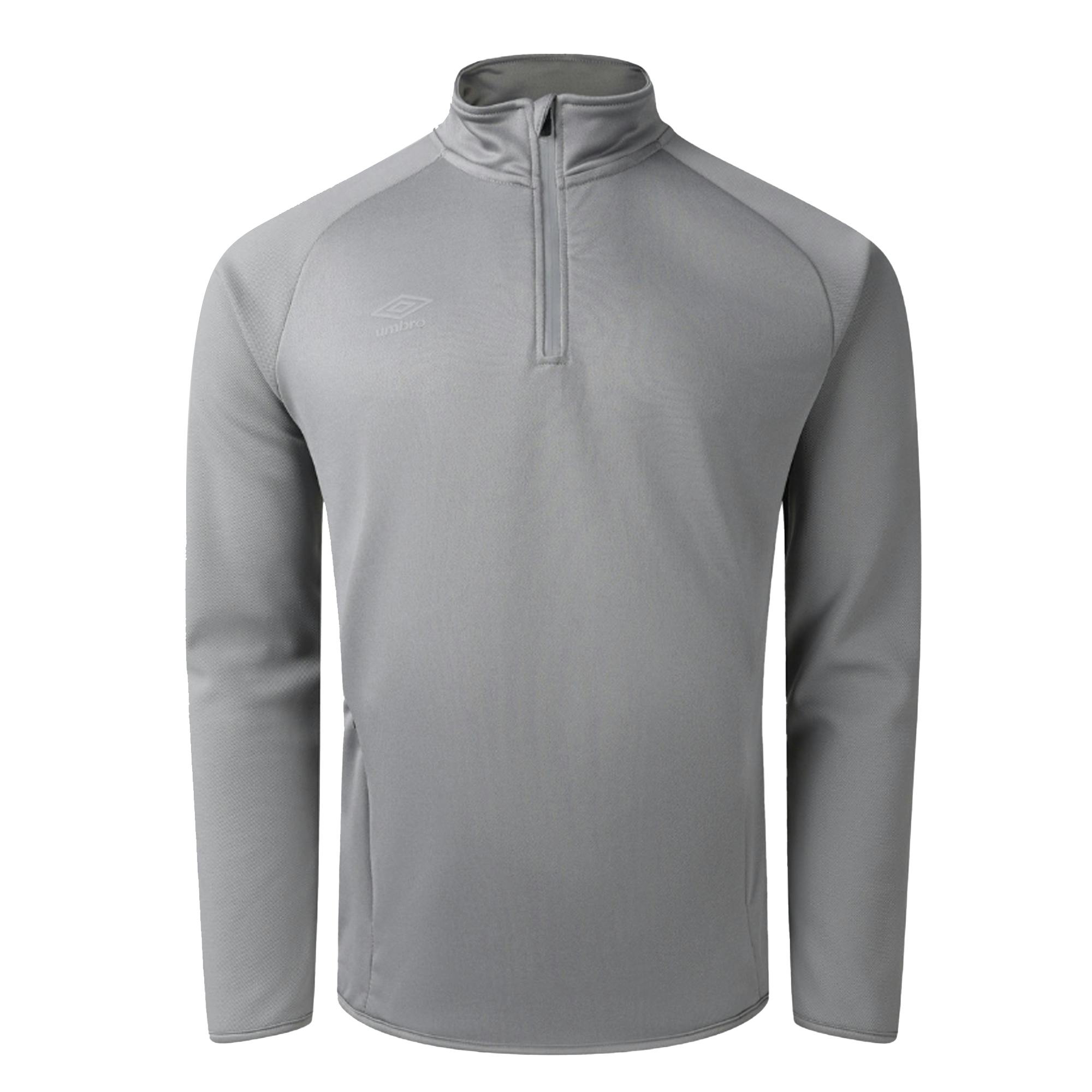 Umbro Men's Sportswear Quarter Zip Sweatshirt - Griffin - M - Griffin - 100% Polyester