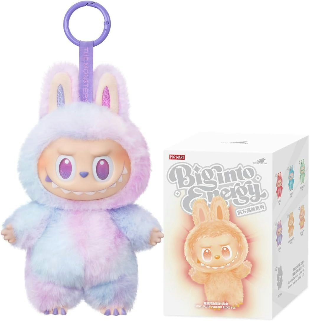 Pop Mart The Monsters Big Into Energy Series - Vinyl Plush Pendant Sealed, Labubu 1 Blind Box Collectible Toy