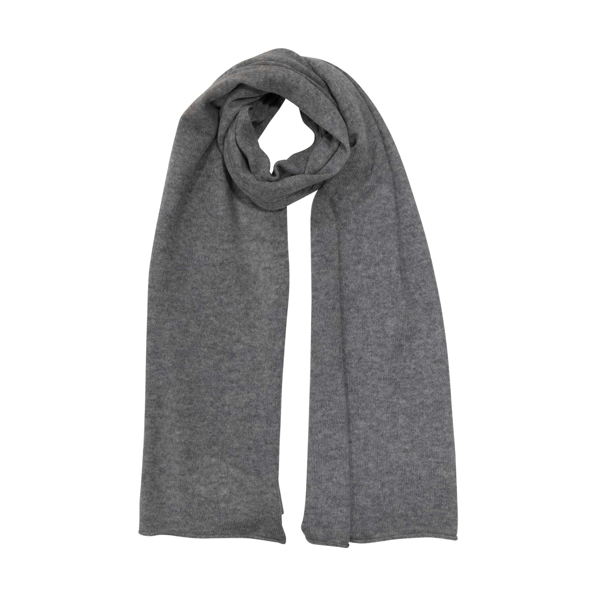 House Of Dalziel Grey Cashmere Blanket Scarf - Melange