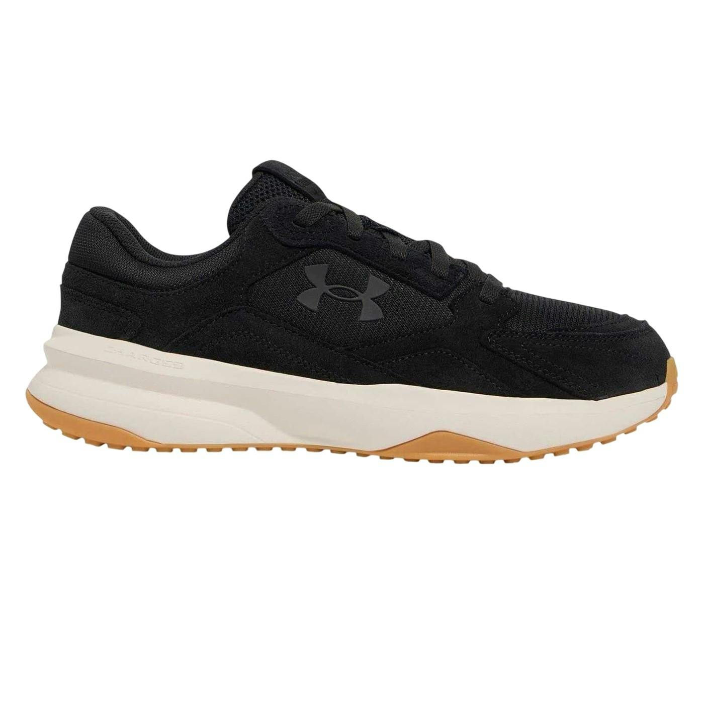 Under Armour Men's Black Edge Suede Trainers - 9 Uk - 100% Mixed