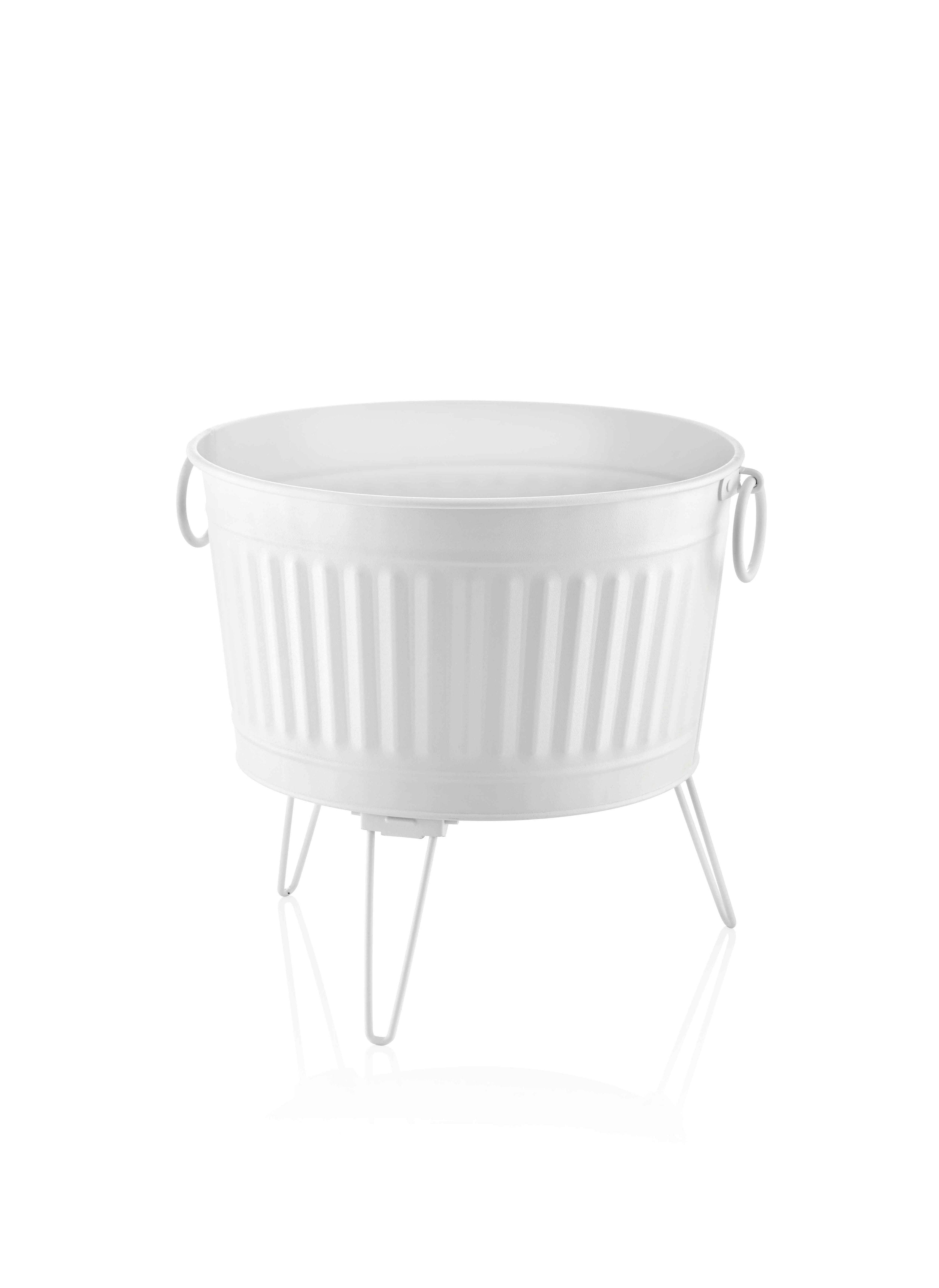 Rozi White Foldable Plant Pot - 45 Cm (H) X 43 Cm (Dia)