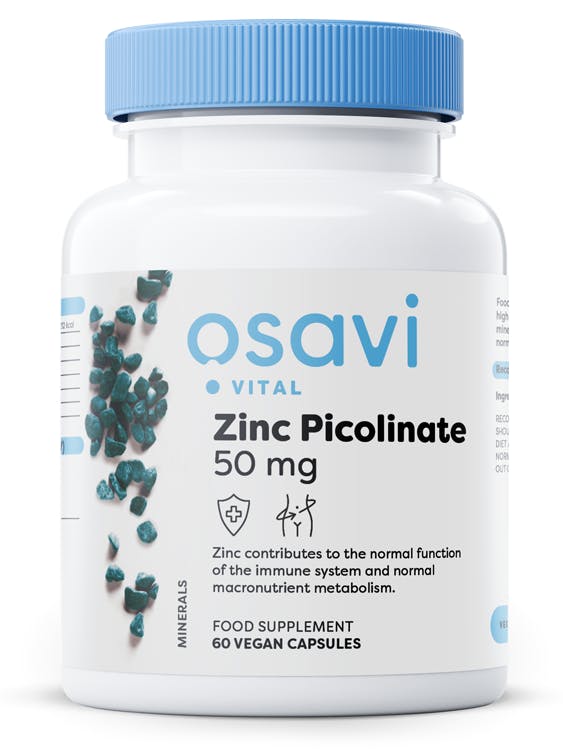Osavi Zinc Picolinate 50mg – 60 Vegan Capsules | Highly Absorbable Zinc for Immune Support, Cognitive Function, Metabolism, and Healthy Skin | 100% Daily Zinc Requirement in One Capsule - Image 5