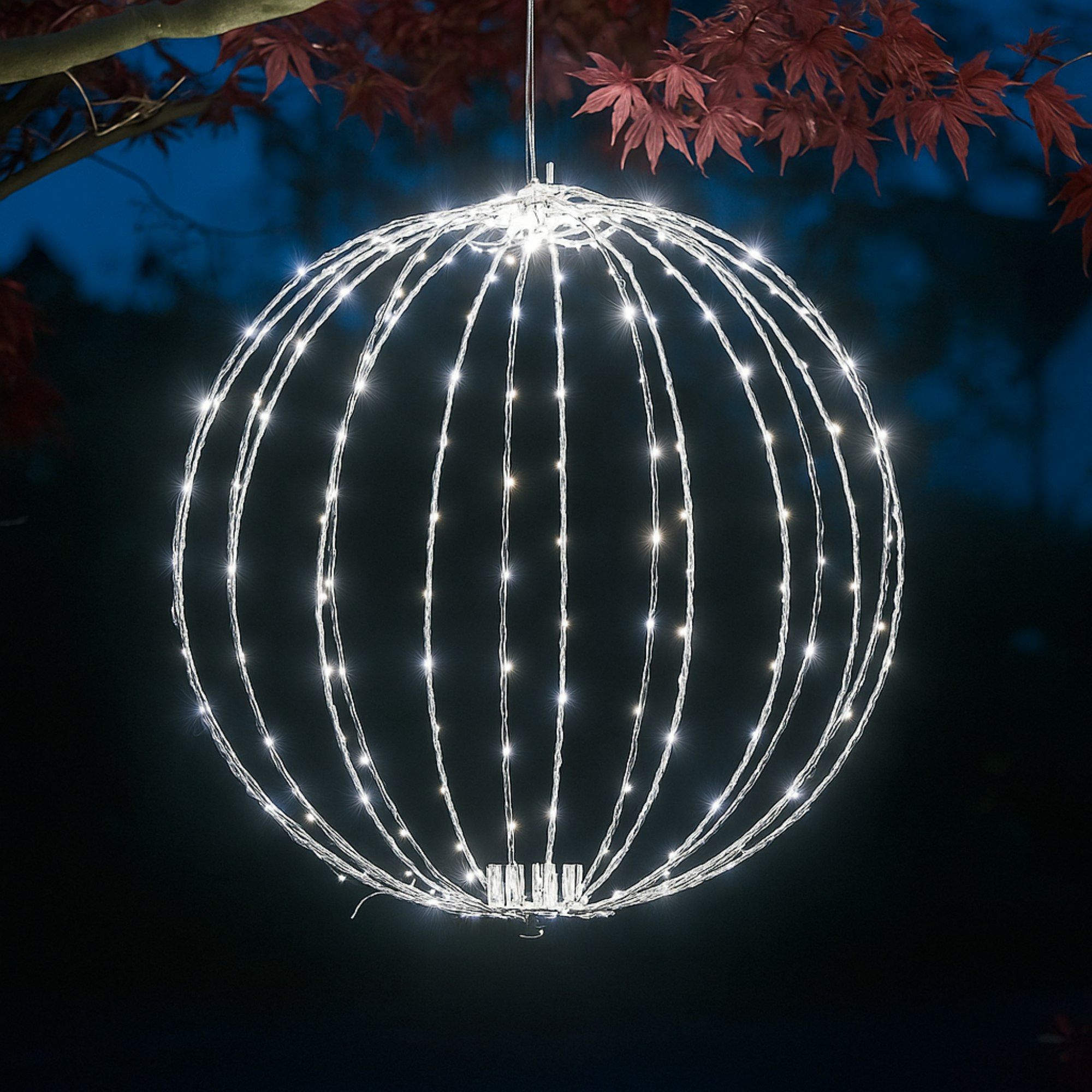 Rackhams Light/White 40Cm Up Christmas Twinkle Orb With 240 Cool Leds