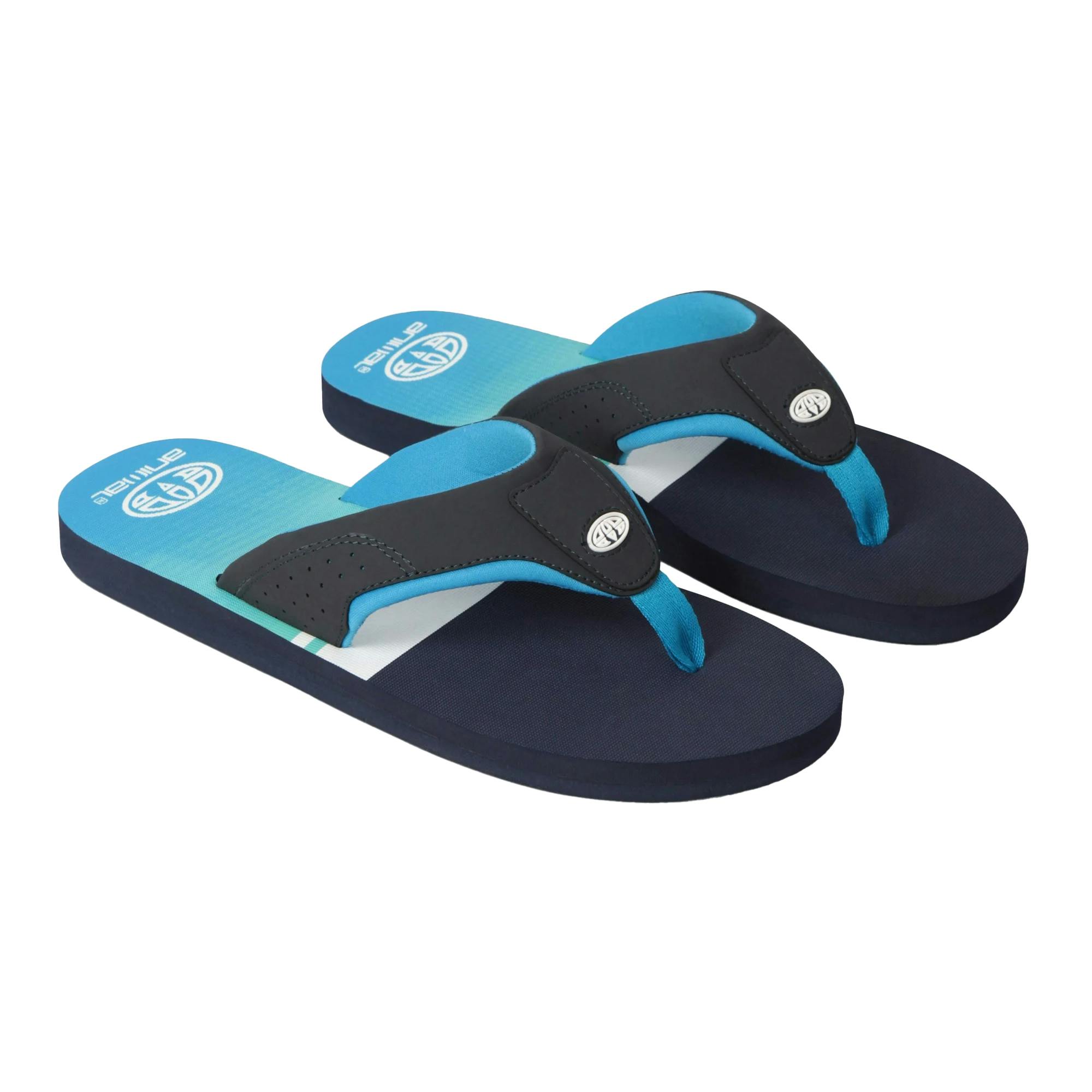 Animal Men's Blue Jekyl Colour Block Recycled Flip Flops - 7 Uk
