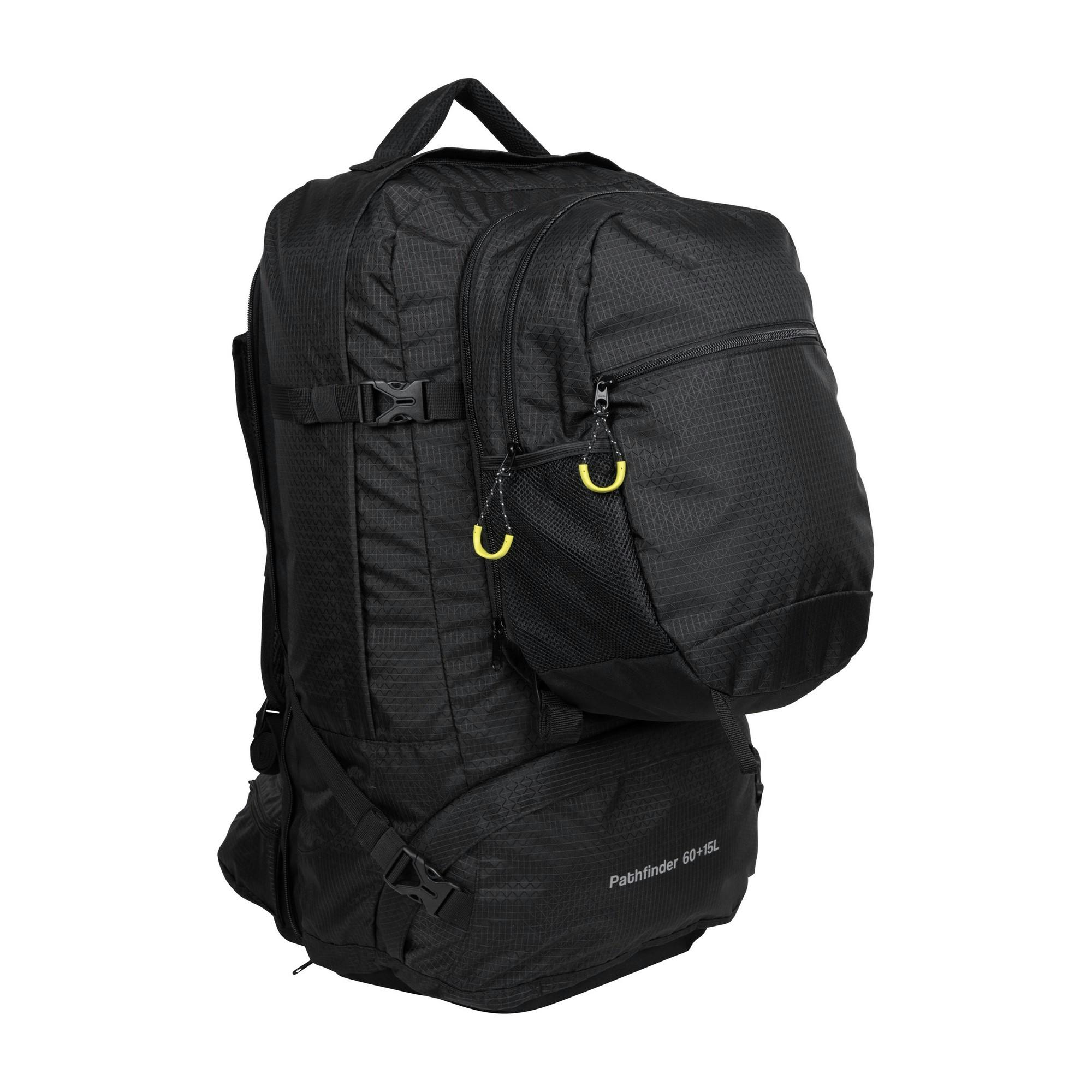 Mountain Warehouse Black Pathfinder 15L Rucksack - One Size