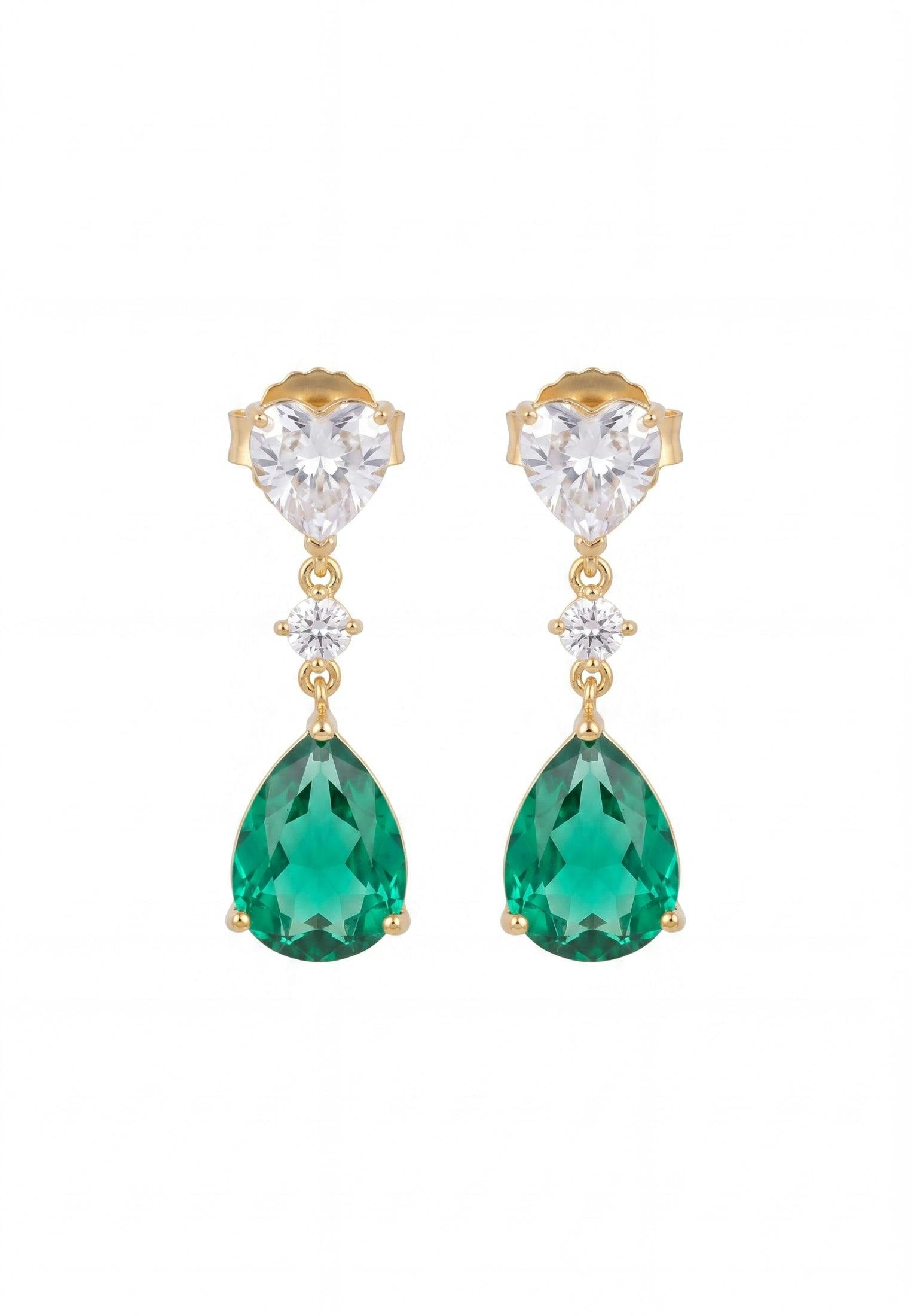 Latelita Gold Irina Paraiba Tourmaline Teardrop Earrings