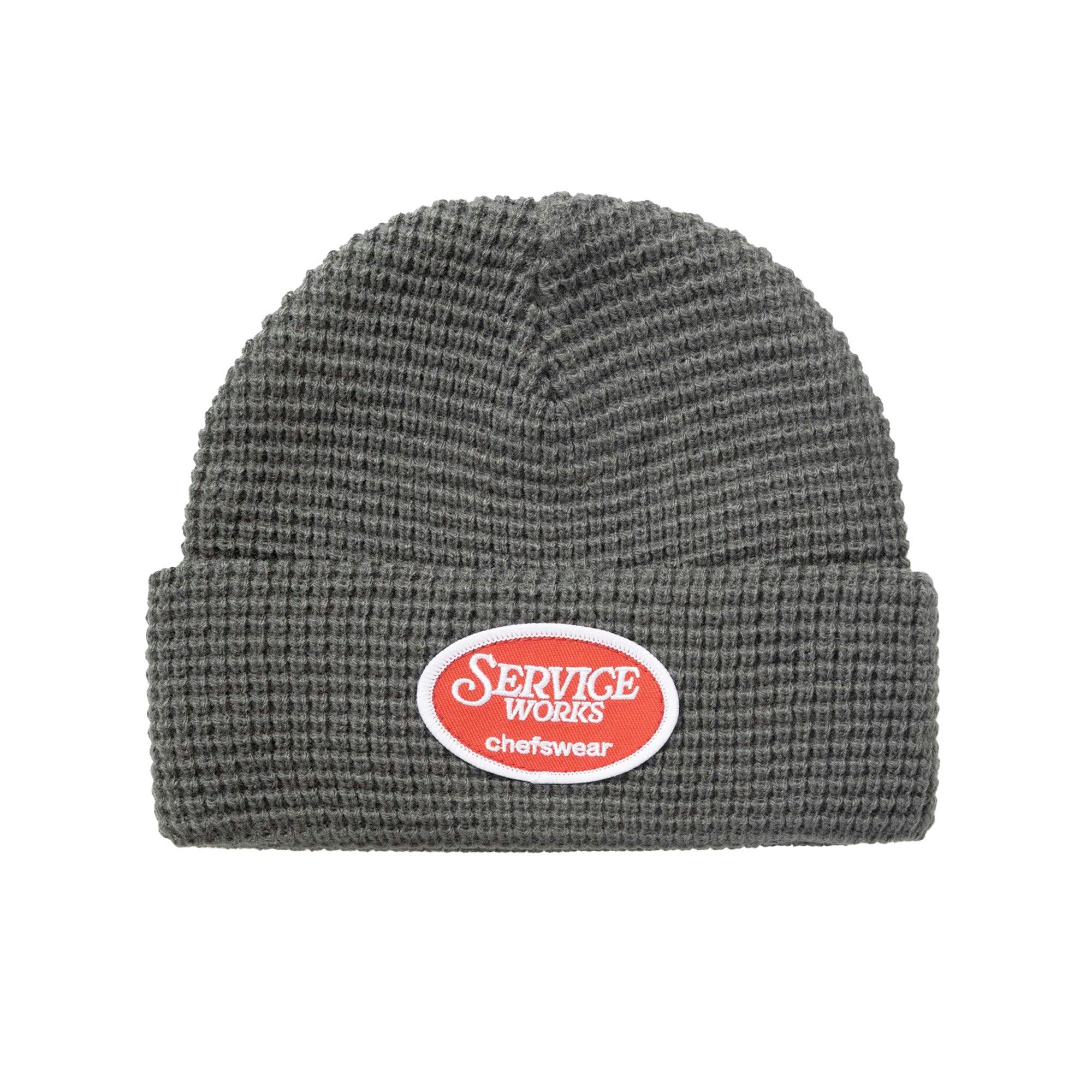 Service Works Grey Waffle Patch Beanie