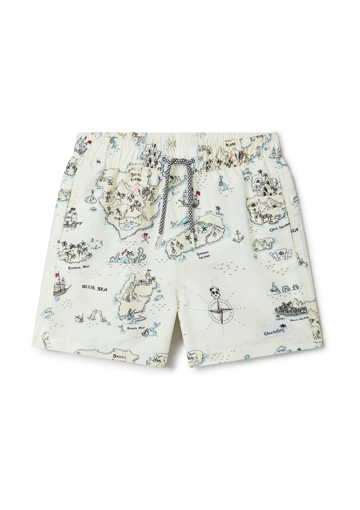 Boardies Cream Kids Treasure Map - 1-2