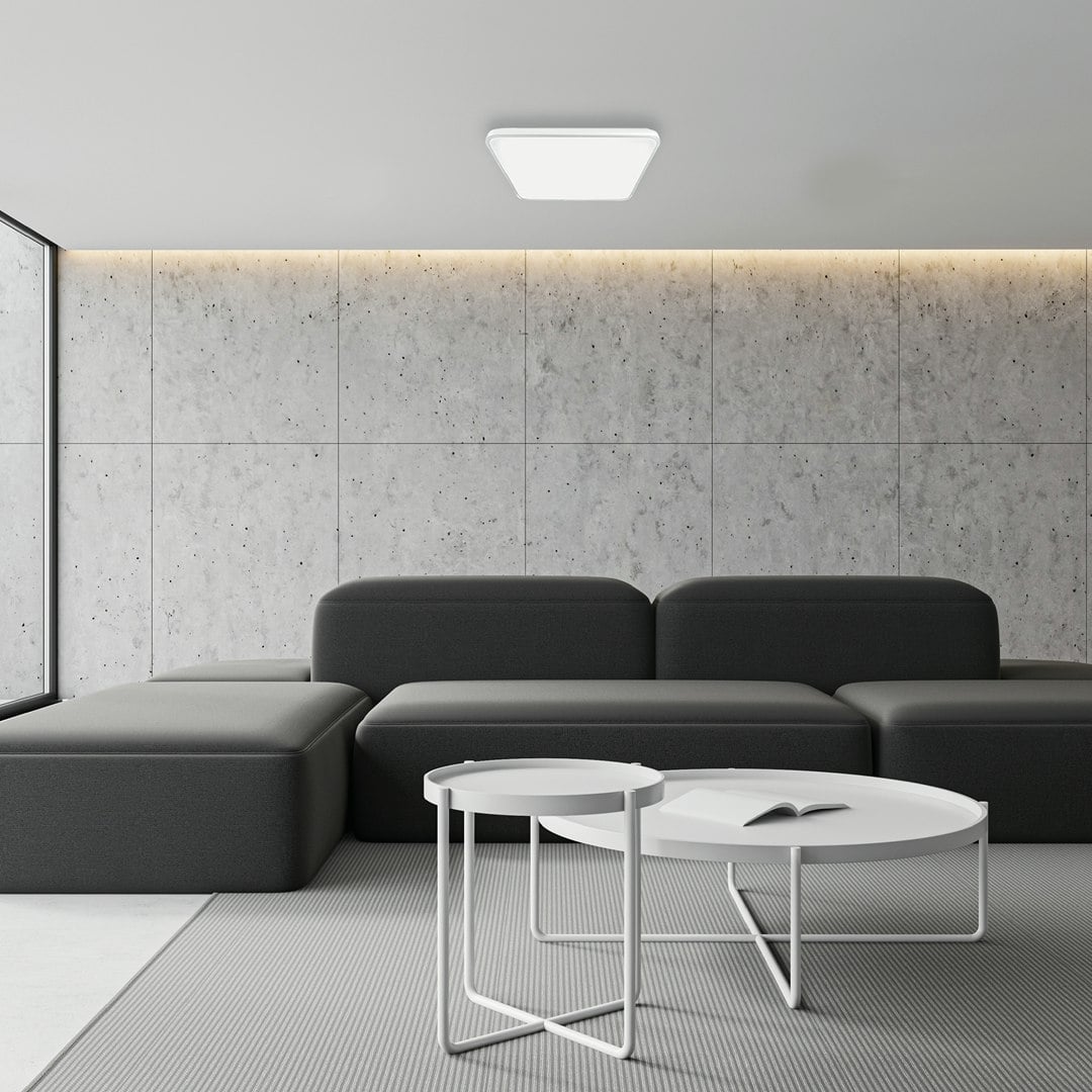 Milagro White/Light Fabio Led Ceiling Lamp 23W(150W) 37Cm Great Value Stylish Lifetime Source