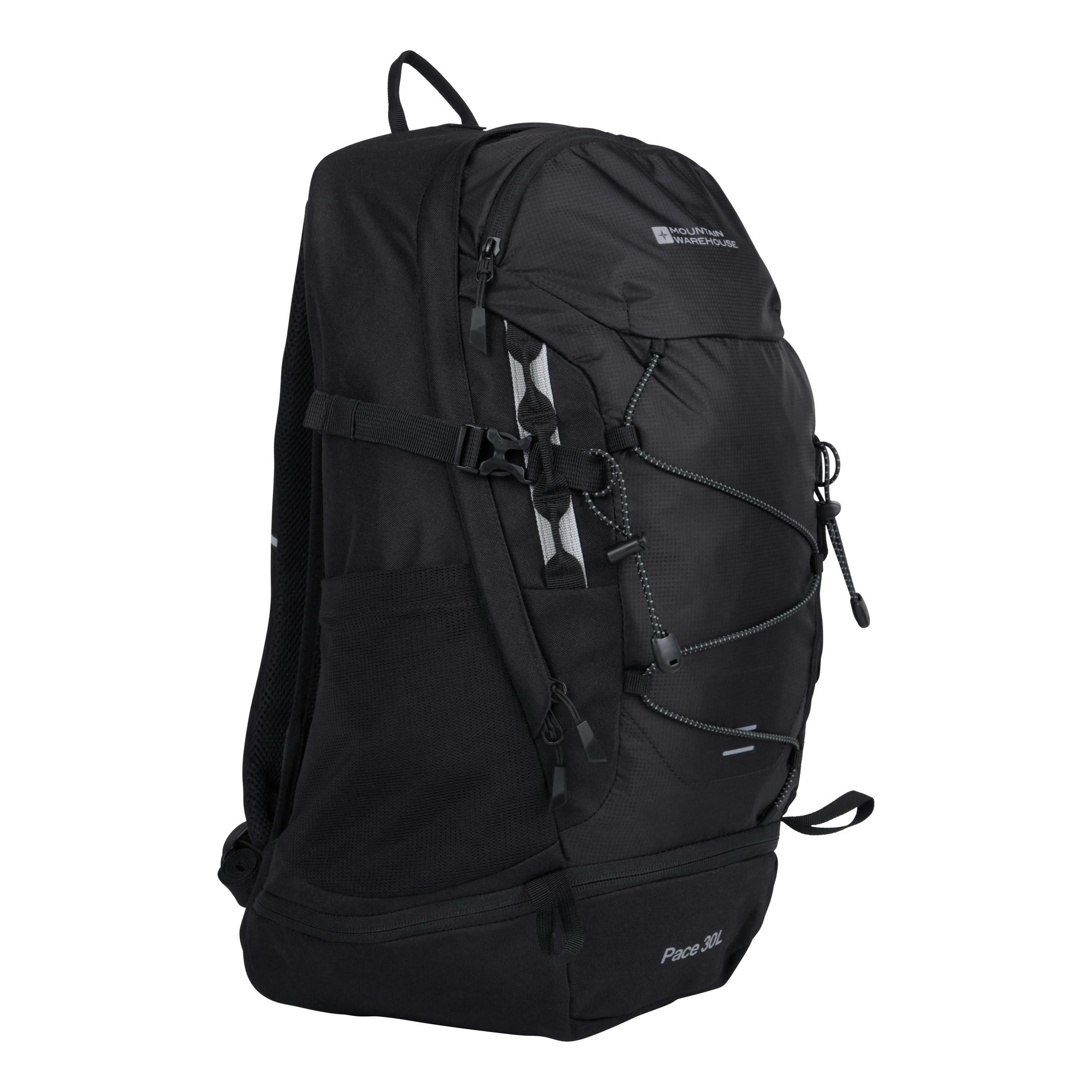 Mountain Warehouse Black Pace 30L Backpack - One Size
