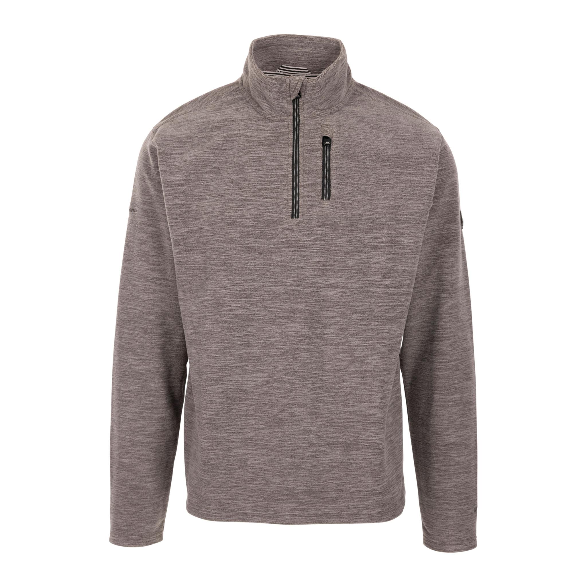 Trespass Men's Grey Farnworth At100 Fleece Top - L - 100% Polyester