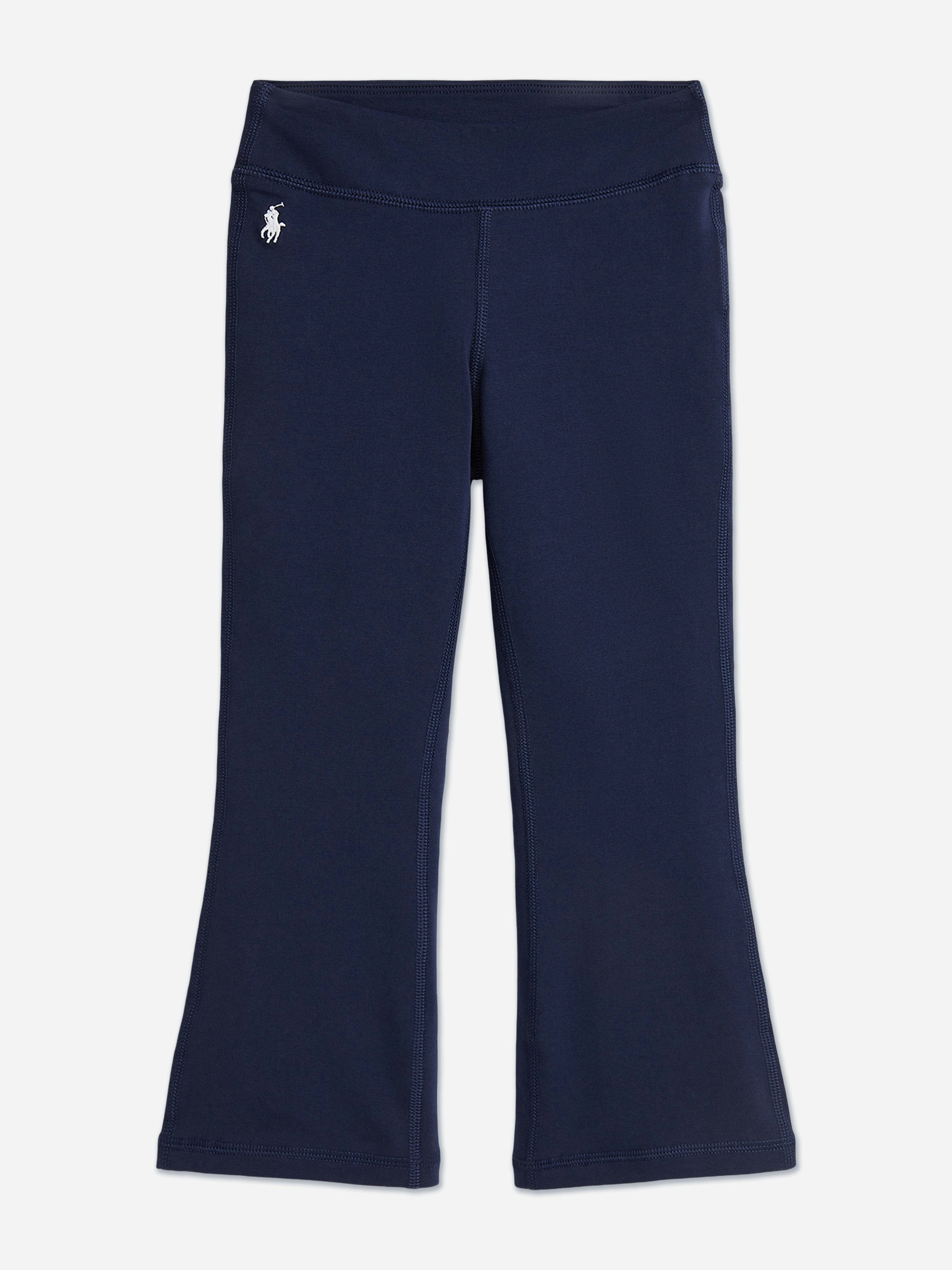 Ralph Lauren Kids Girls Blue Ralph Lauren Flared Leggings In Navy - 3 Yrs