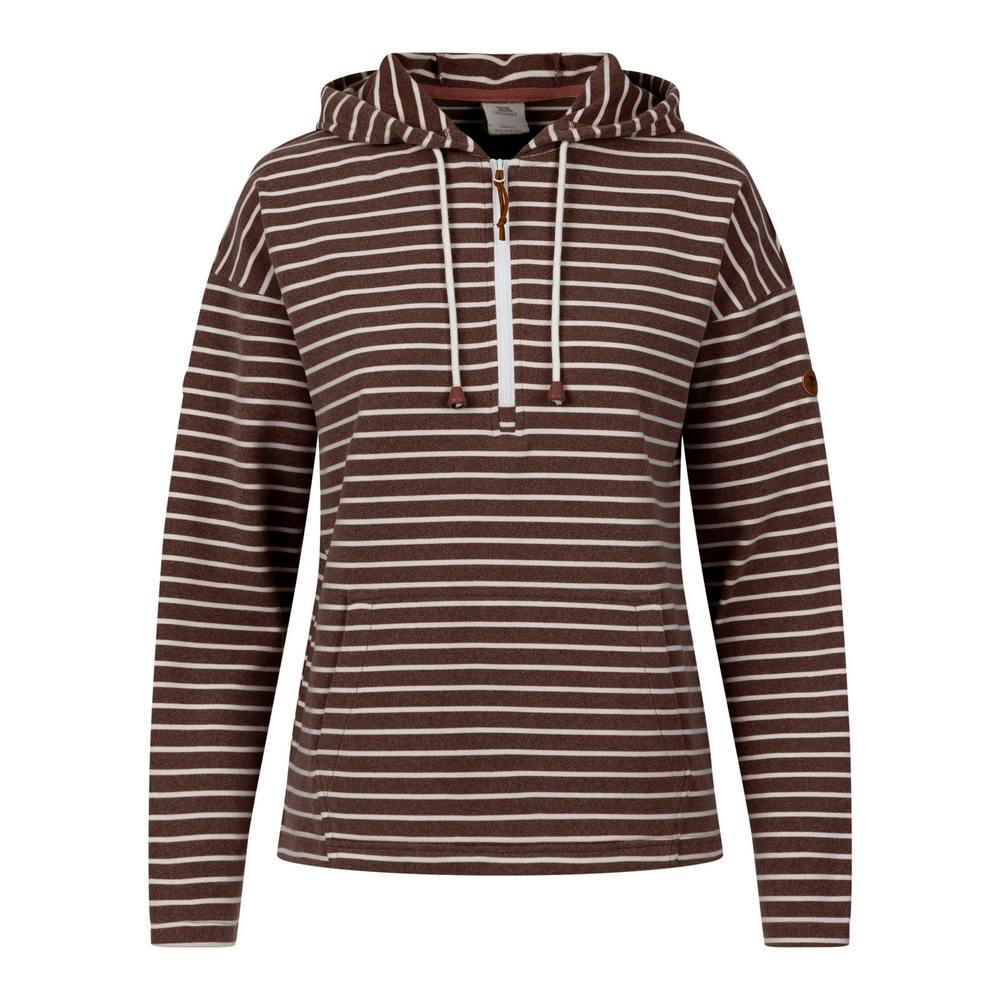 Trespass Women's Softly Hoodie - Chestnut - Chestnut - S - 88% Polyester/12% Elastane