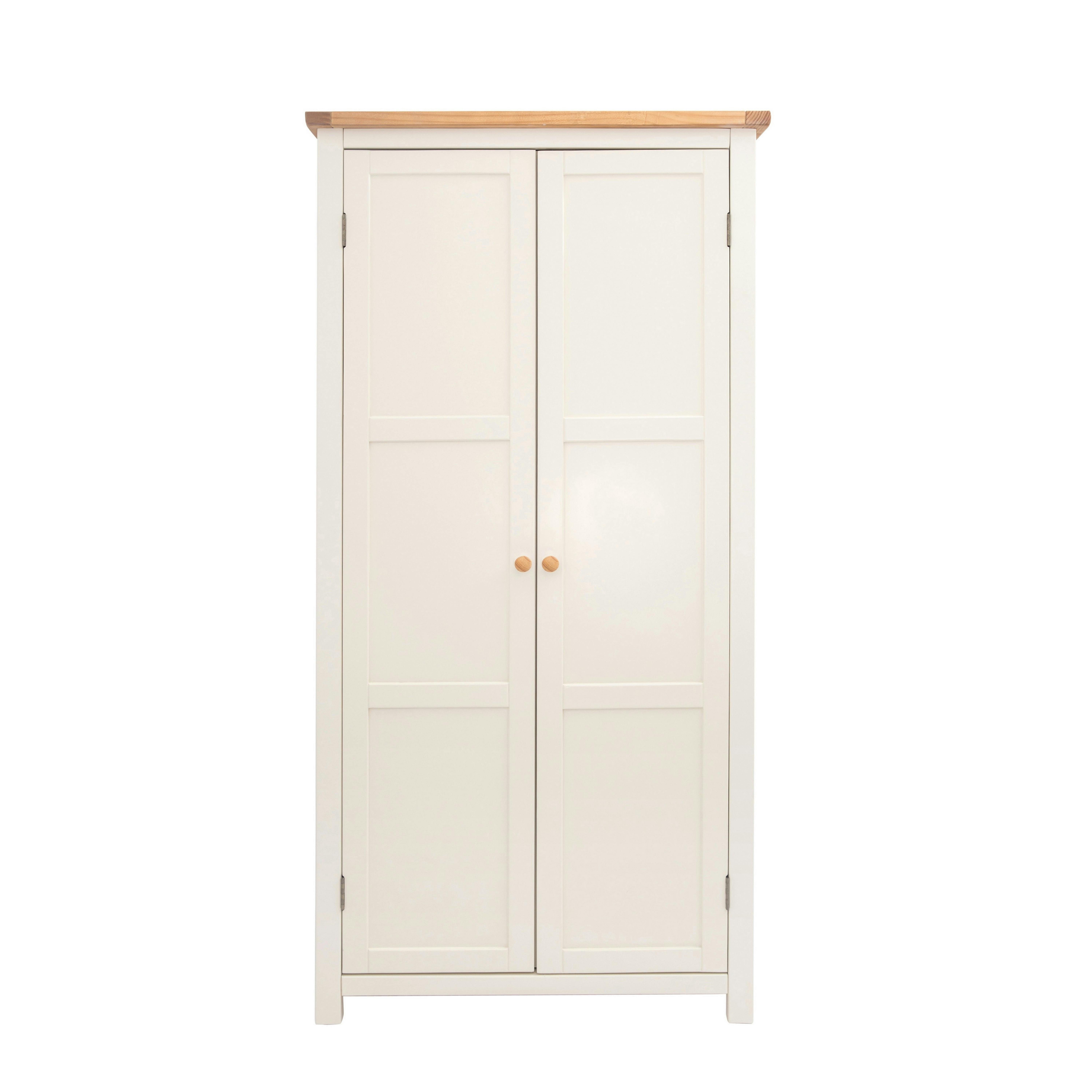 Cabinet Bits White Maggiori 2 Door Wardrobe Wood Knob - Off