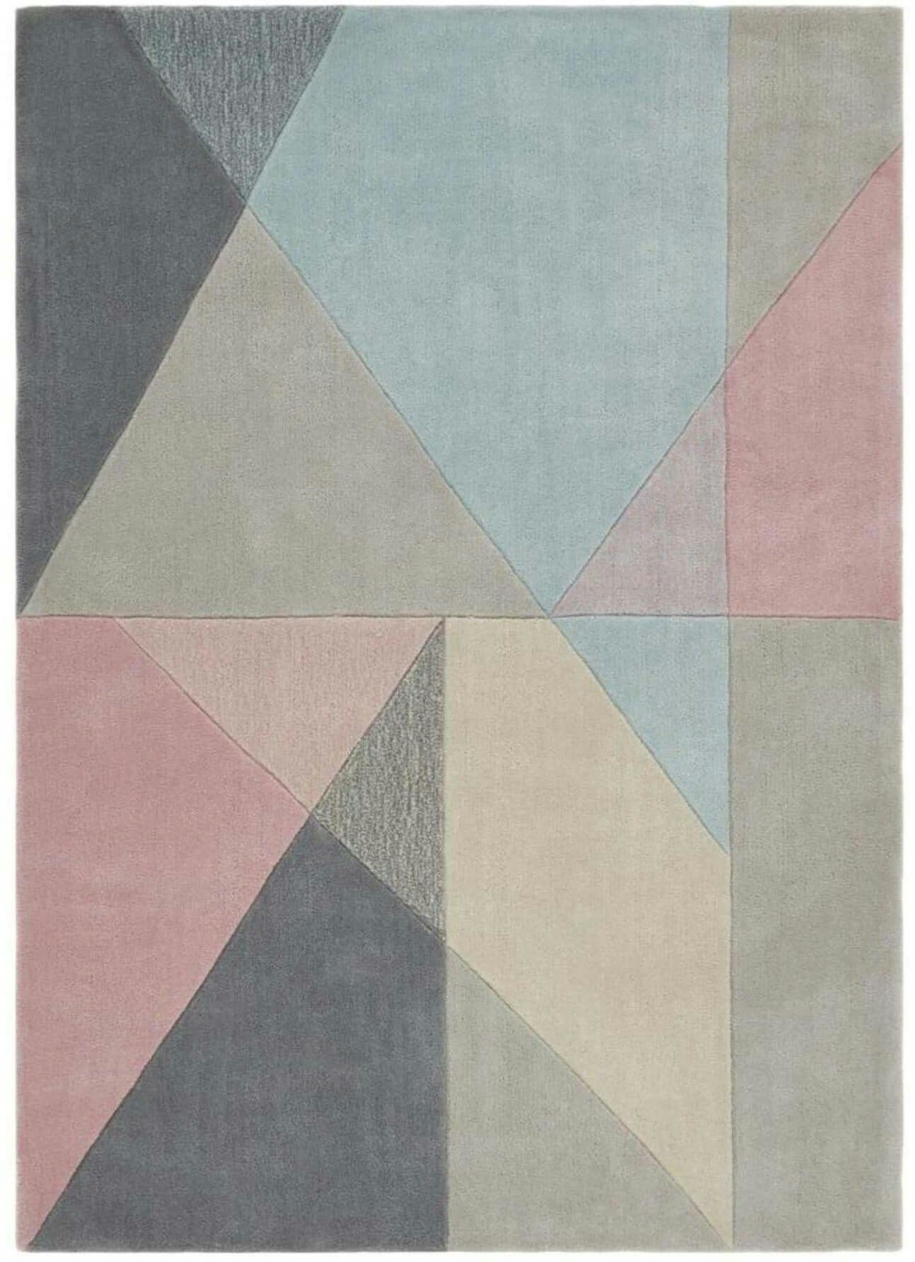 Rackhams Trio Multi Pastel Geometric Rug - 160X230 Cm