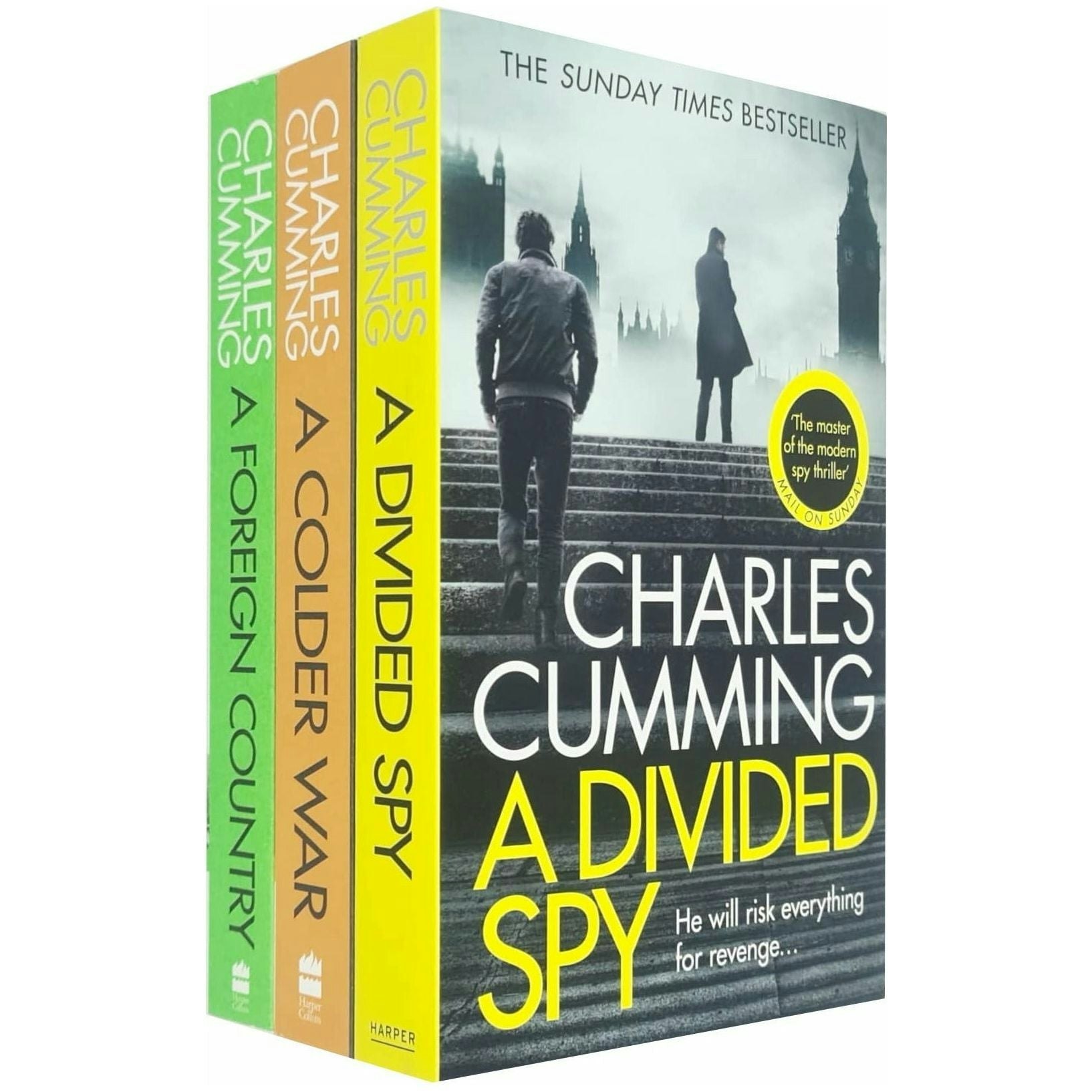 Harpercollins Red Thomas Kell Spy Thriller 3 Books By Charles Cumming A Foreign Country, A Colder War & A Divided Spy