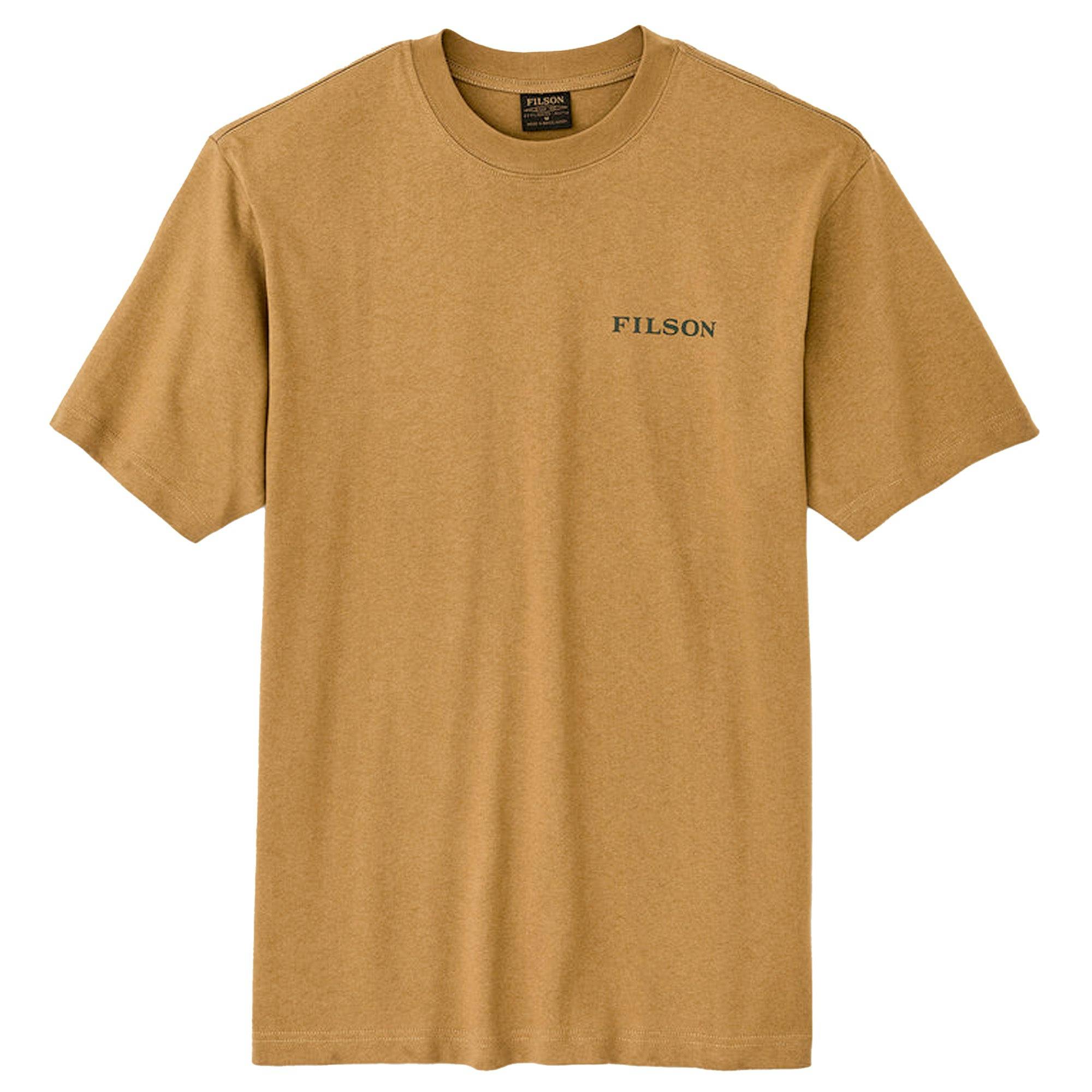 Filson Golden Frontier Logo T-Shirt - Tan - Large