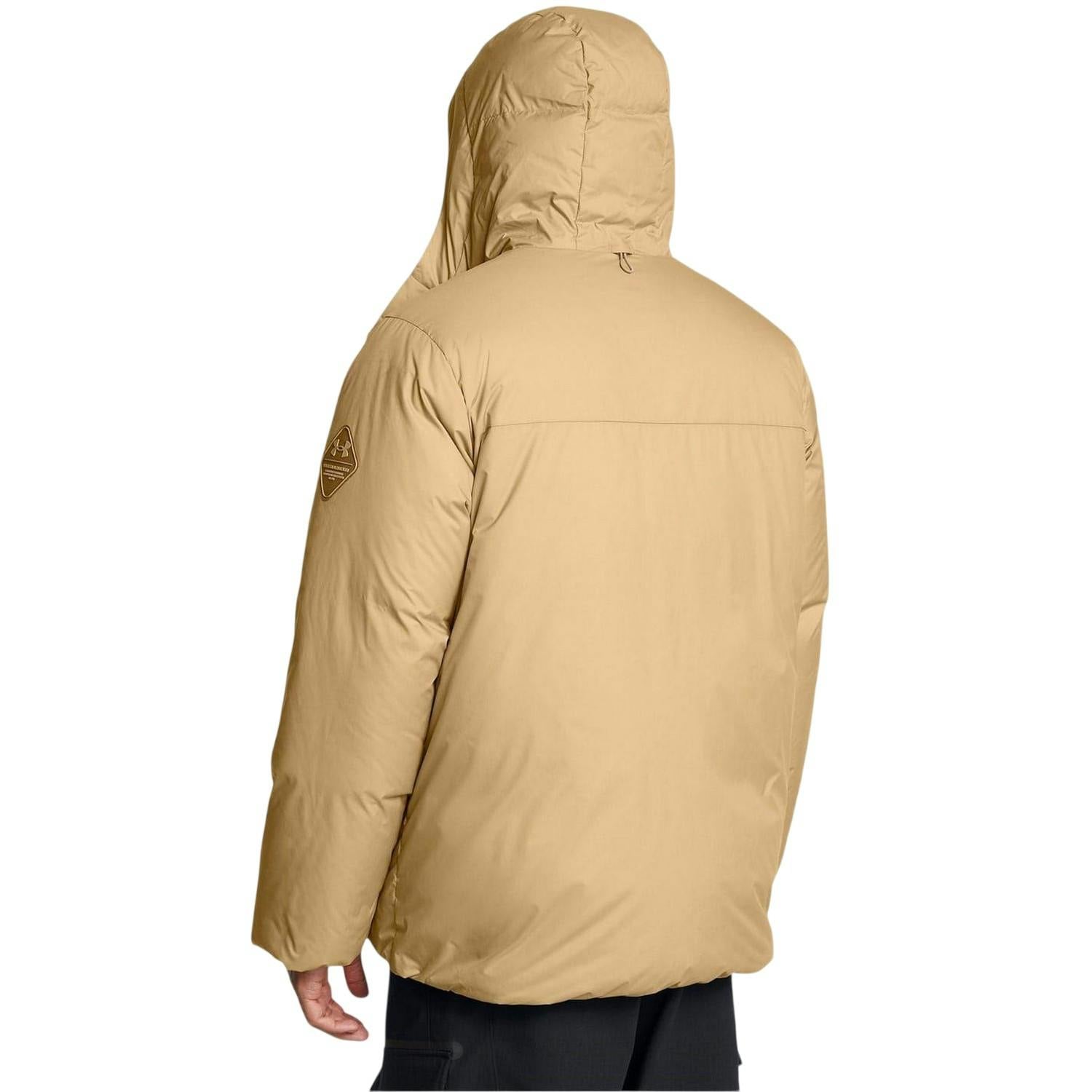 Under Armour Men's Brown Limitless Down Filled Puffer Jacket - Xl - 100% Nylon