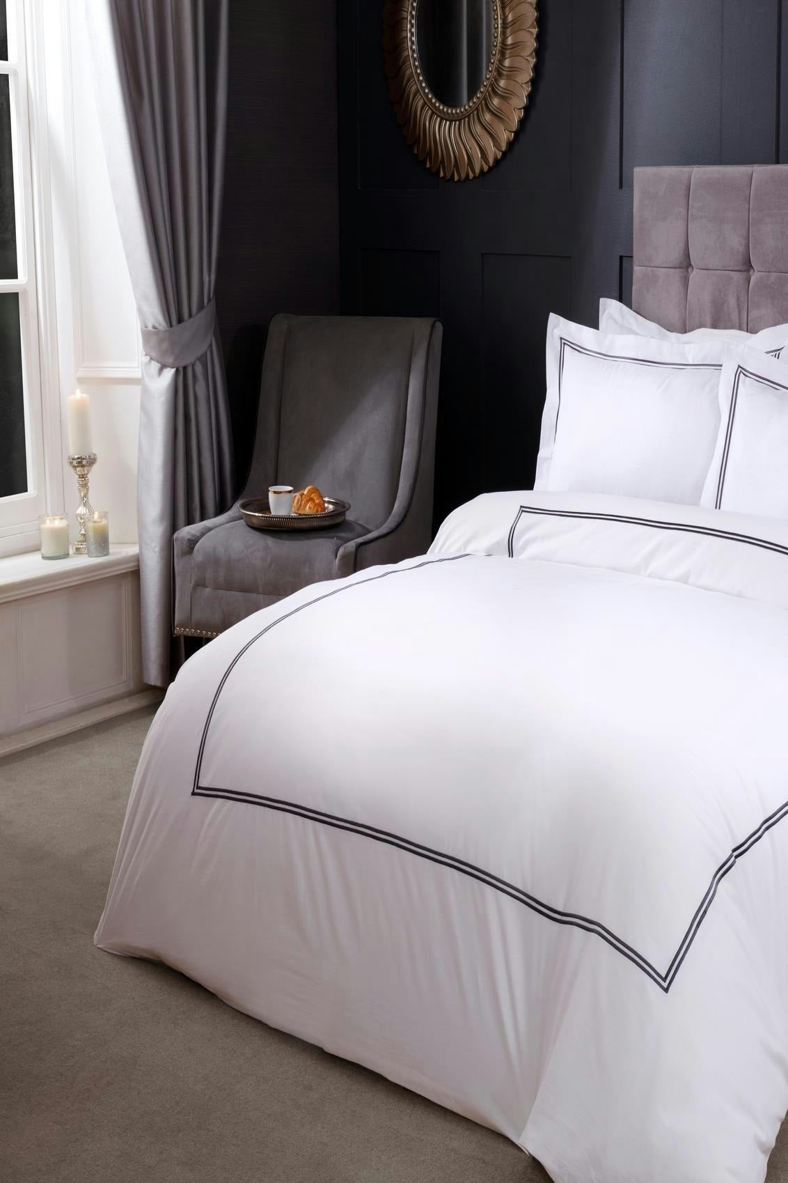 Emma Barclay Grey Mayfair Duvet Cover Bedding Sets - Super King
