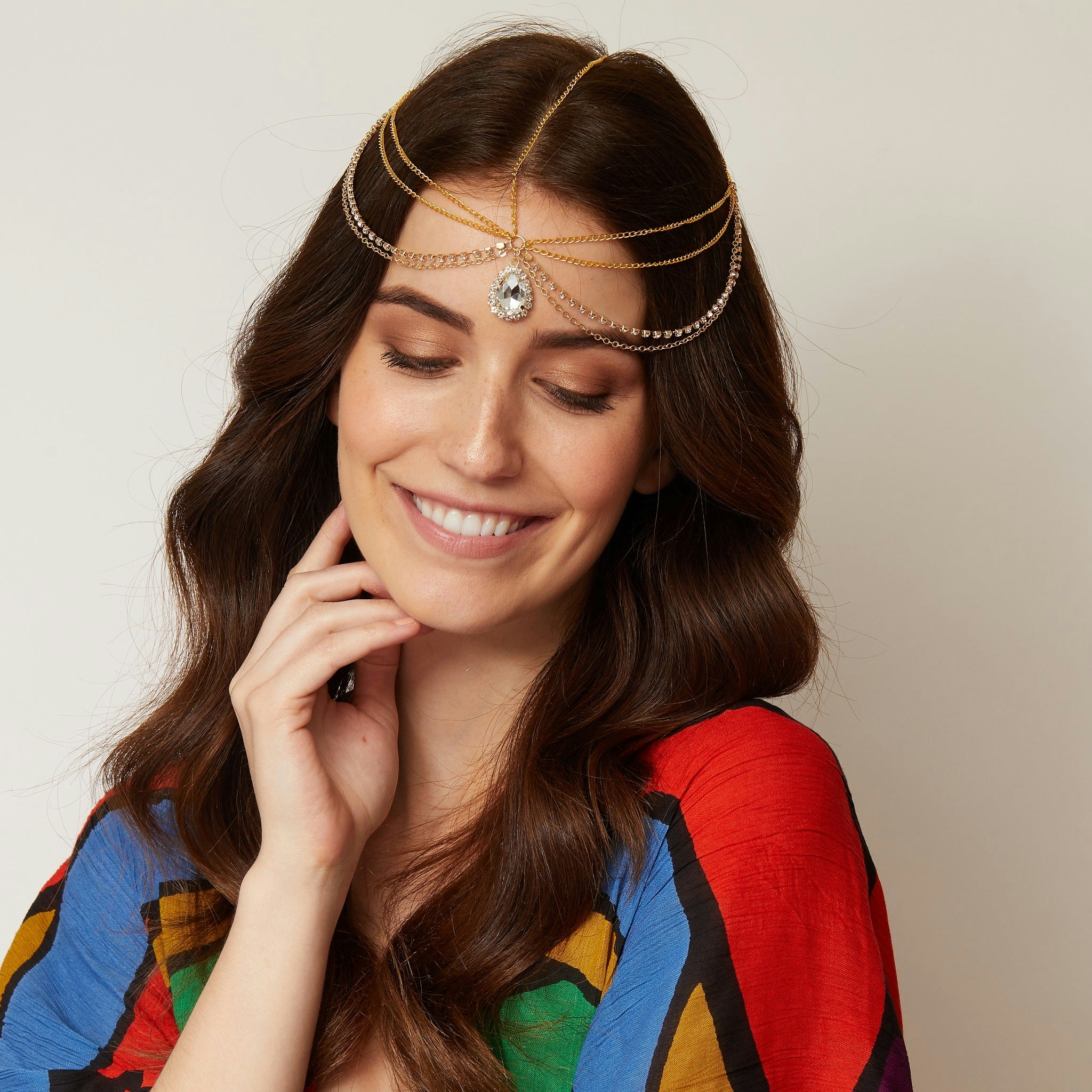 Queenmee Accessories Gold Hair Jewellery Festival Hair Accessory Boho Headpiece
