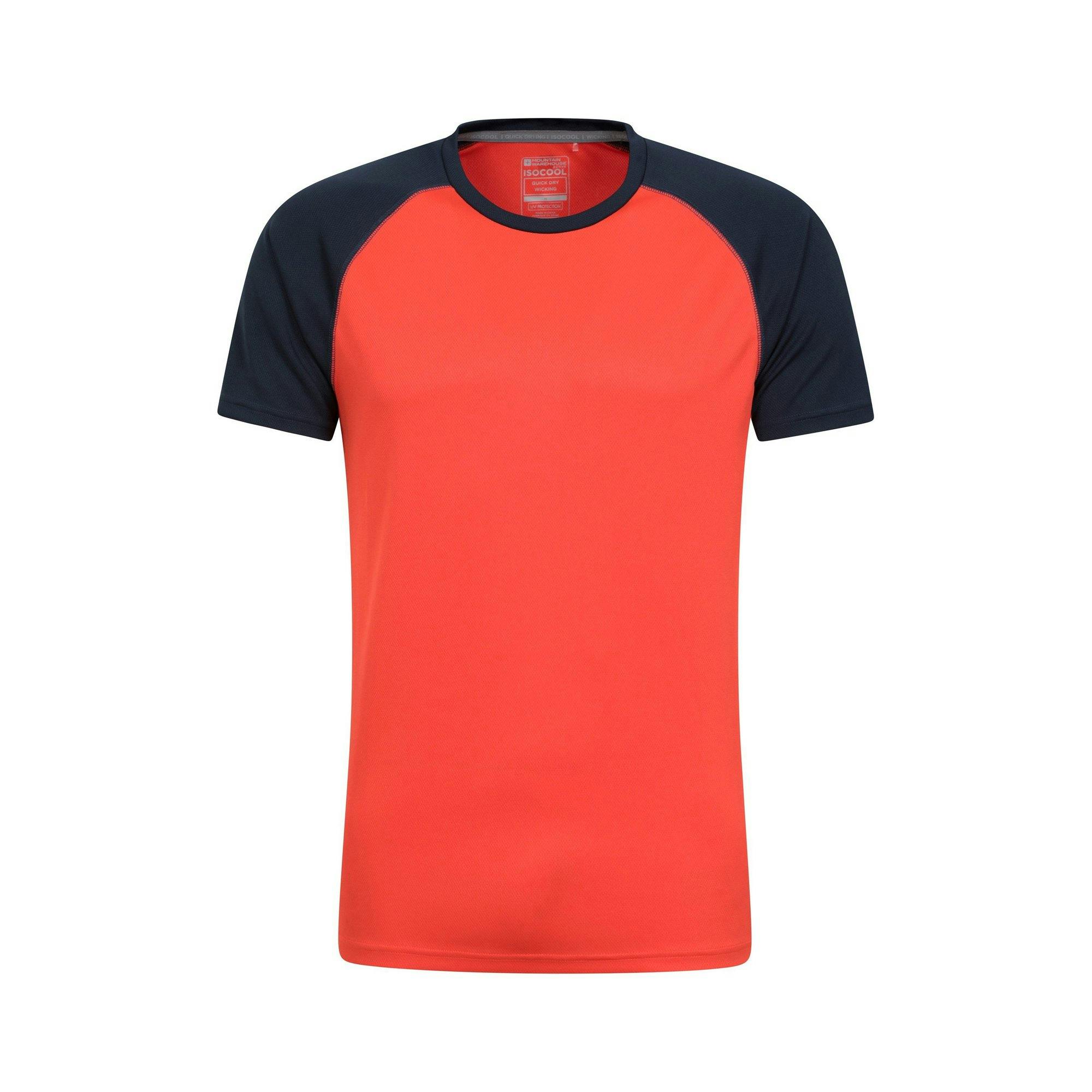 Mountain Warehouse Men's Orange Endurance Isocool T-Shirt - S - 100% Polyester