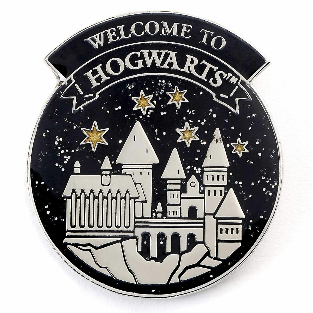 The Carat Shop Silver Harry Potter Welcome To Hogwarts Pin Badge