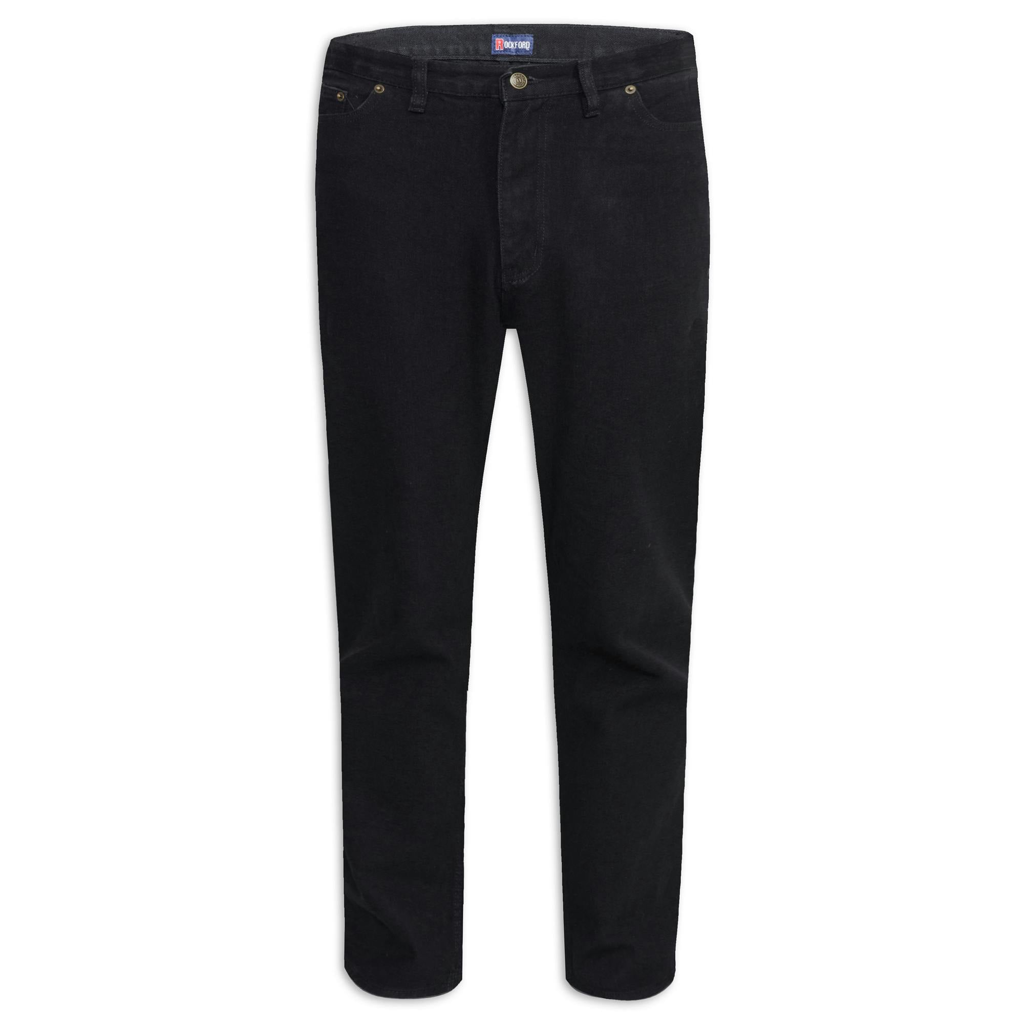 Duke Men's Black D555 Rockford Denim Comfort Jeans - 36L - 100% Cotton
