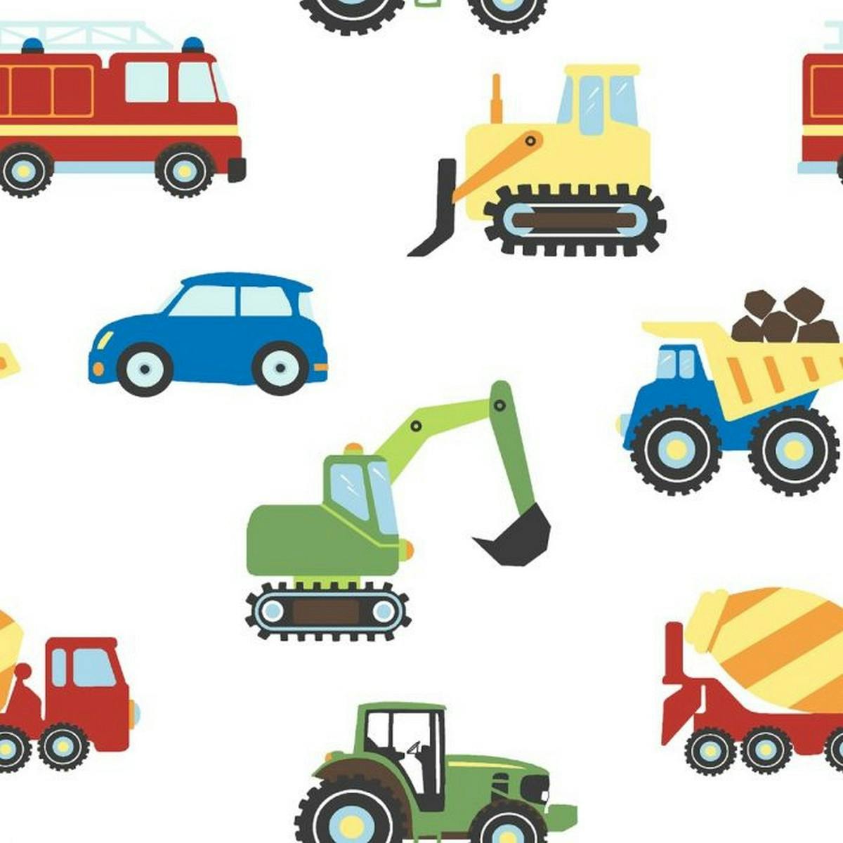 World Of Wallpaper Trucks & Transport Wallpaper - Multicoloured - Multicoloured - 10M X 53Cm - 100% Mixed