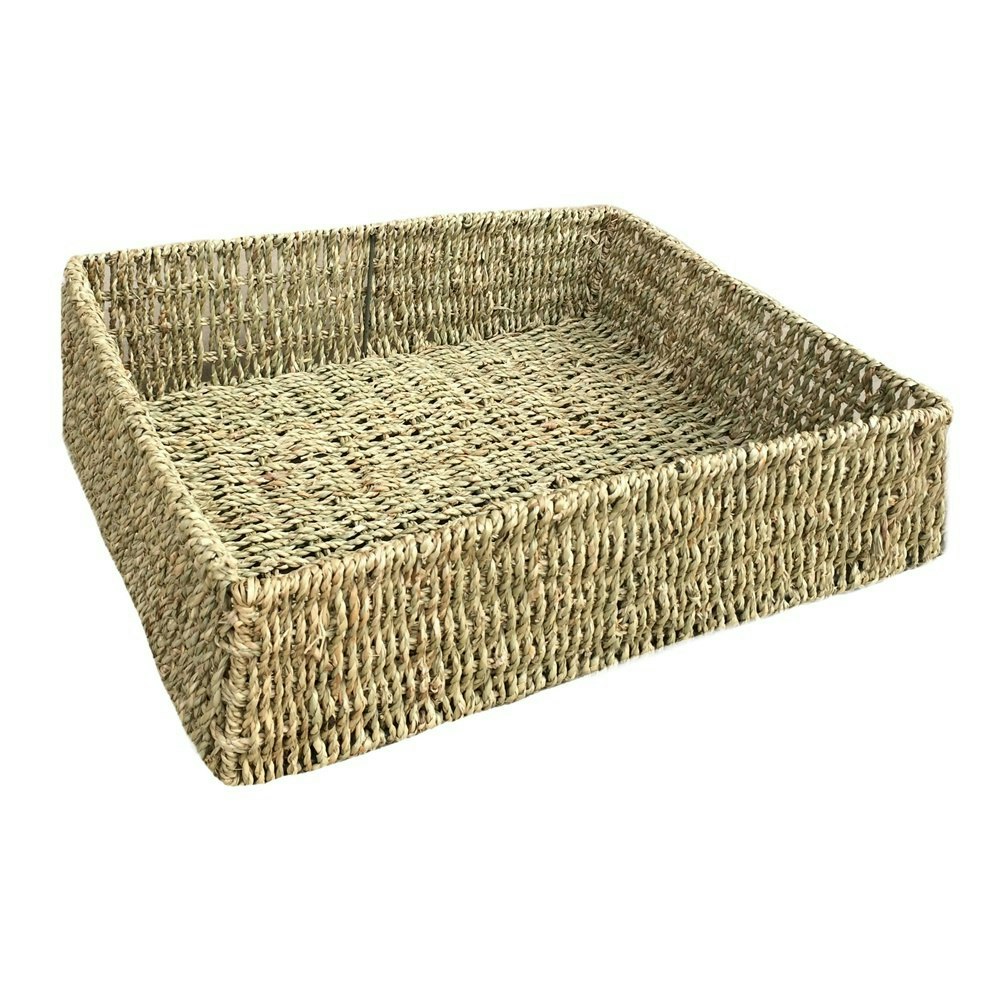Red Hamper Unlined Rectangular Seagrass Serving Trays - Extra Large