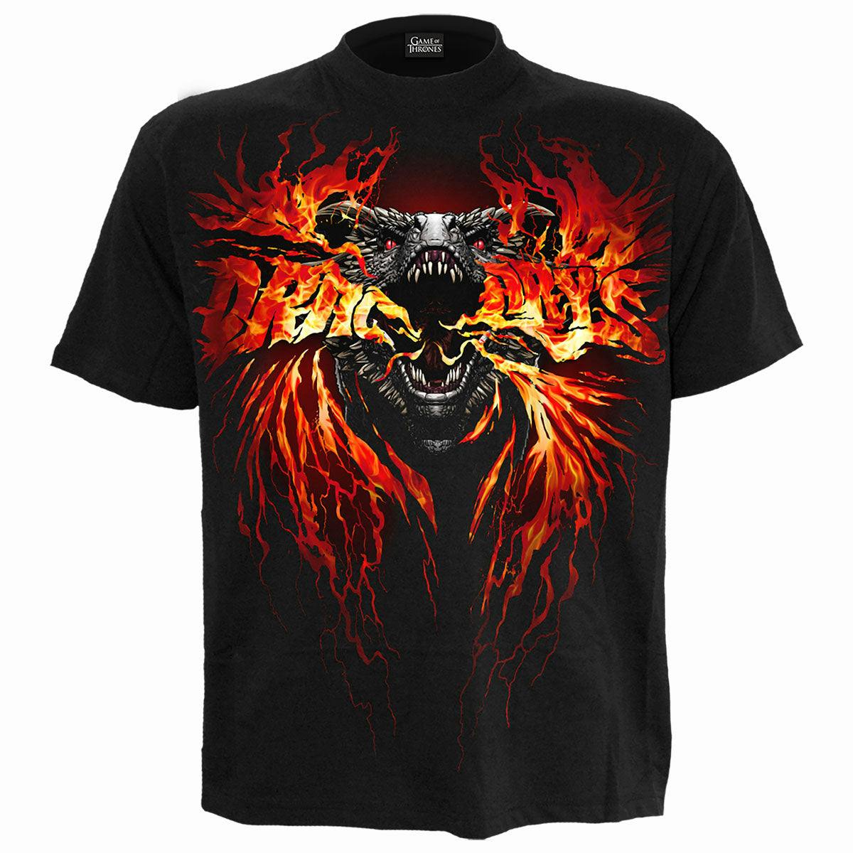 Spiral Direct Black Got - Fire And Blood - T-Shirt - 3XL - Digital