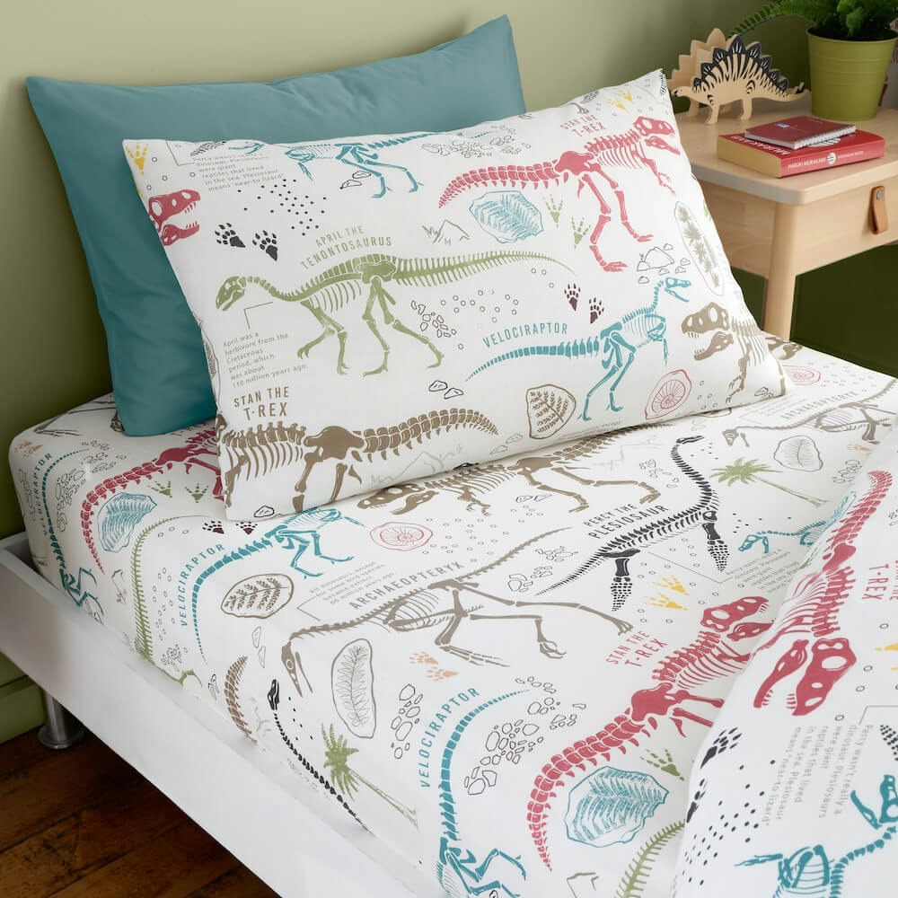 Rackhams Dino Explorers Pillowcases (Pair) - Standard