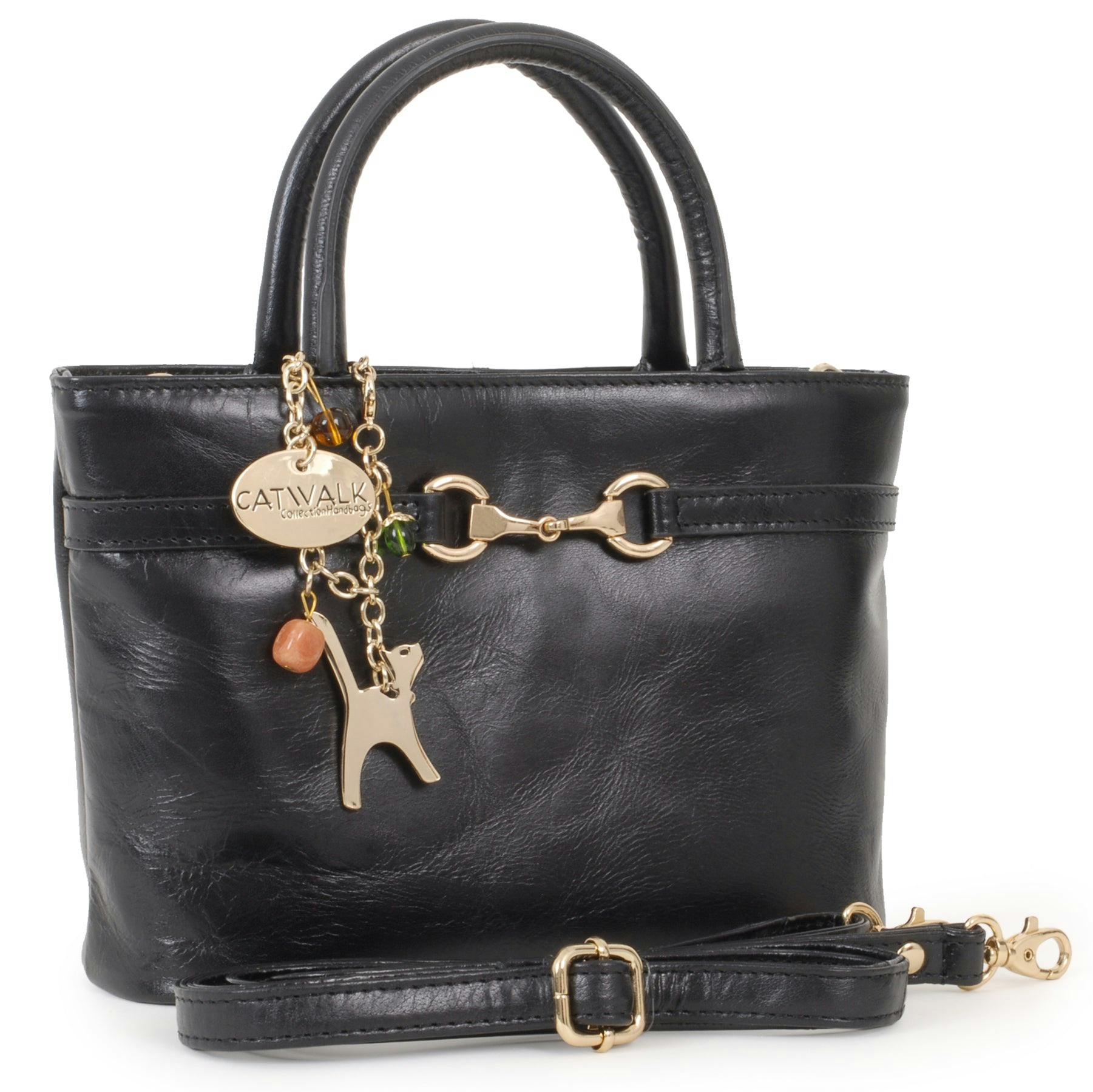 Catwalk Collection Handbags Black Camilla - Handbag