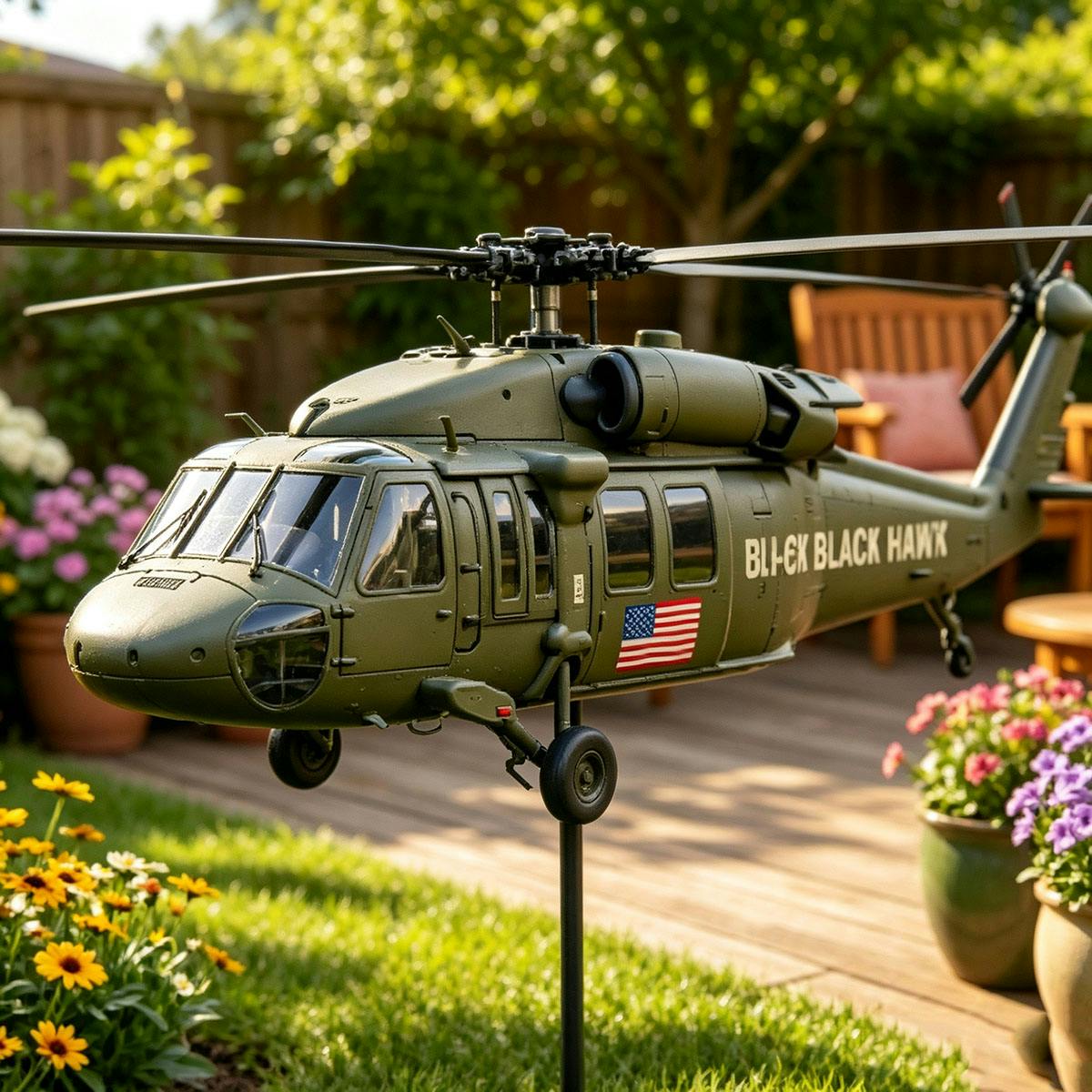 Rackhams Helicopter Wind Spinner - Model B (Helicopter)