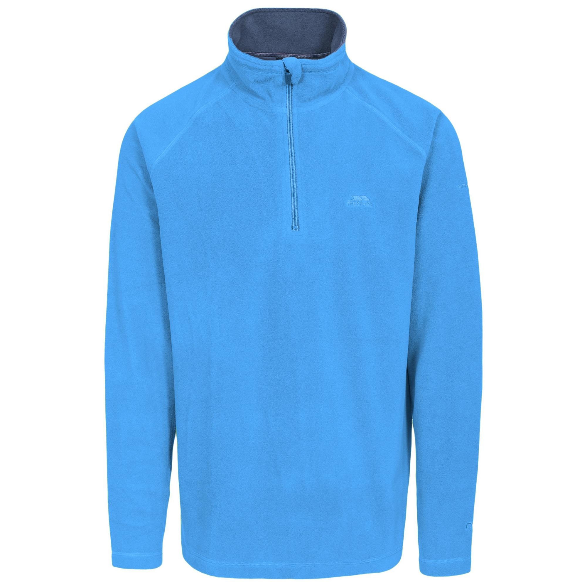 Trespass Men's Blue Blackford Microfleece - Bright - Xs - Bright - 100% Polyester