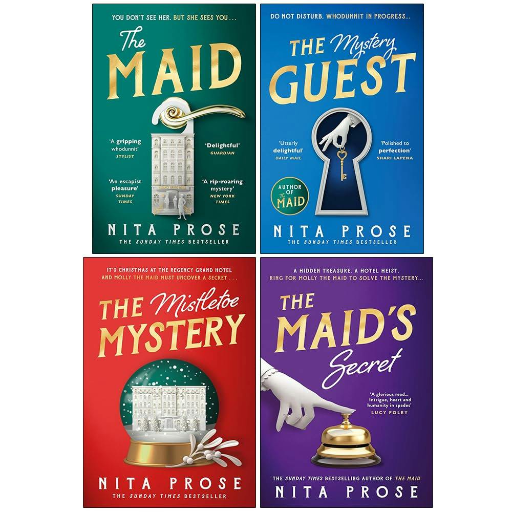 Various Publishers Molly The Maid Mystery Collection 4 Books Set By Nita Prose (The Maid, The Mystery Guest, The Mistletoe Mystery [Hardback] And The Maid's Secret)